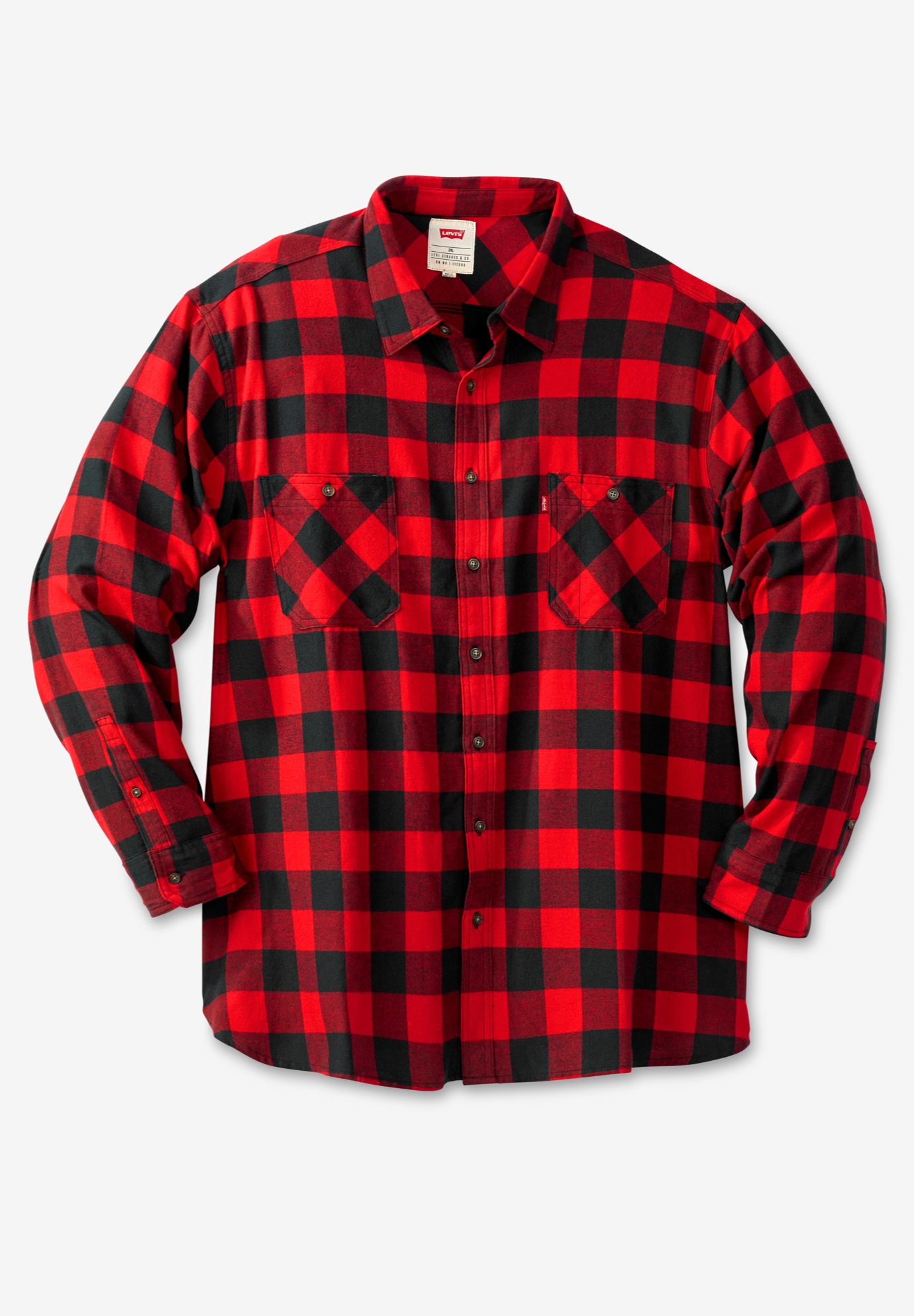 Levi's® Plaid Flannel Shirt | King Size