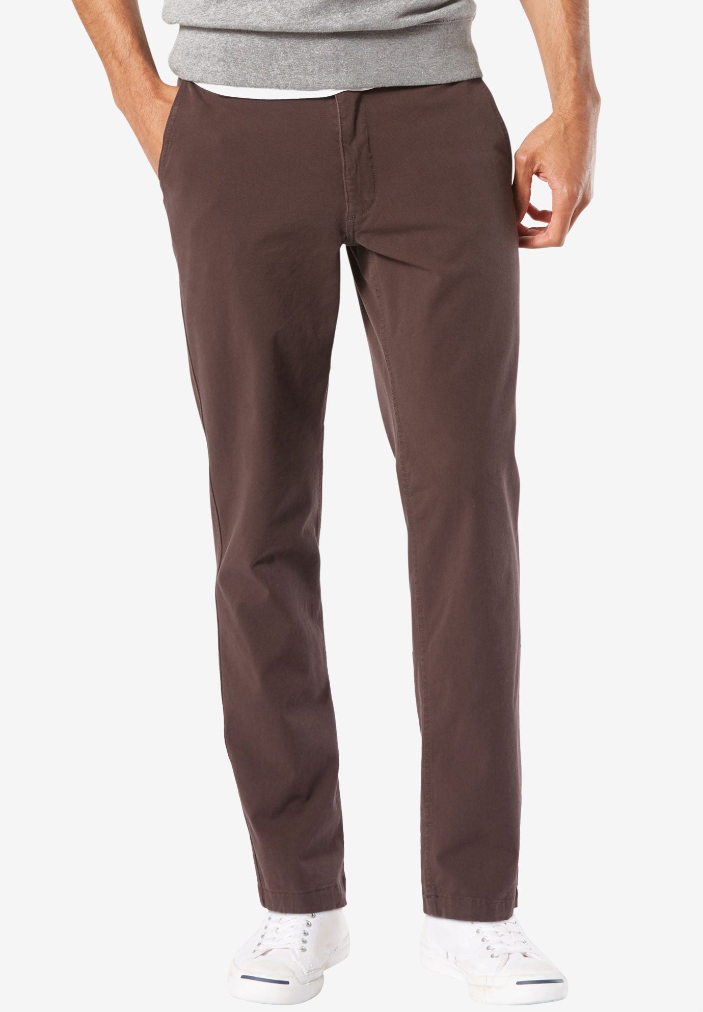 khaki smart joggers