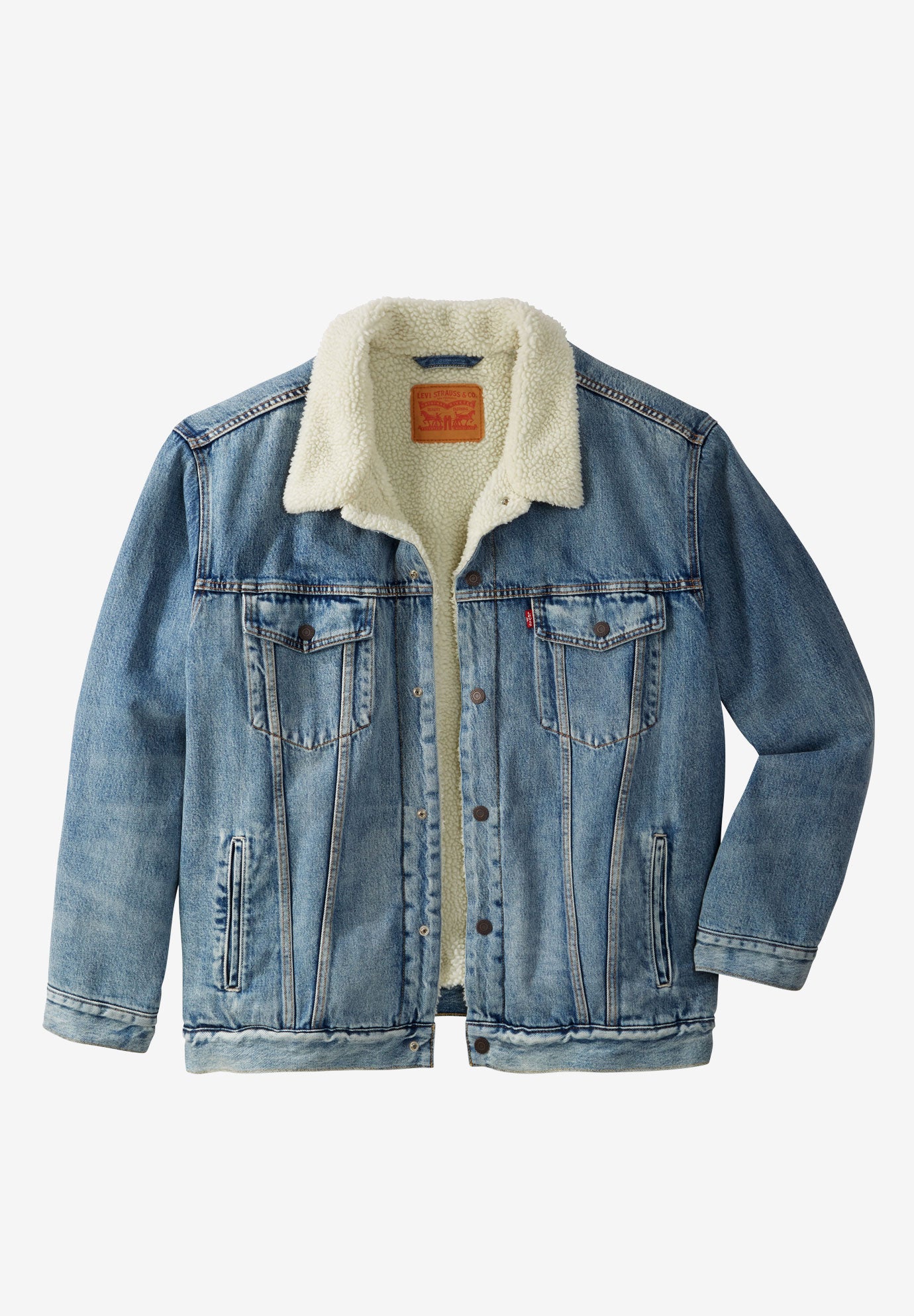 levi's men's big & tall sherpa trucker jacket