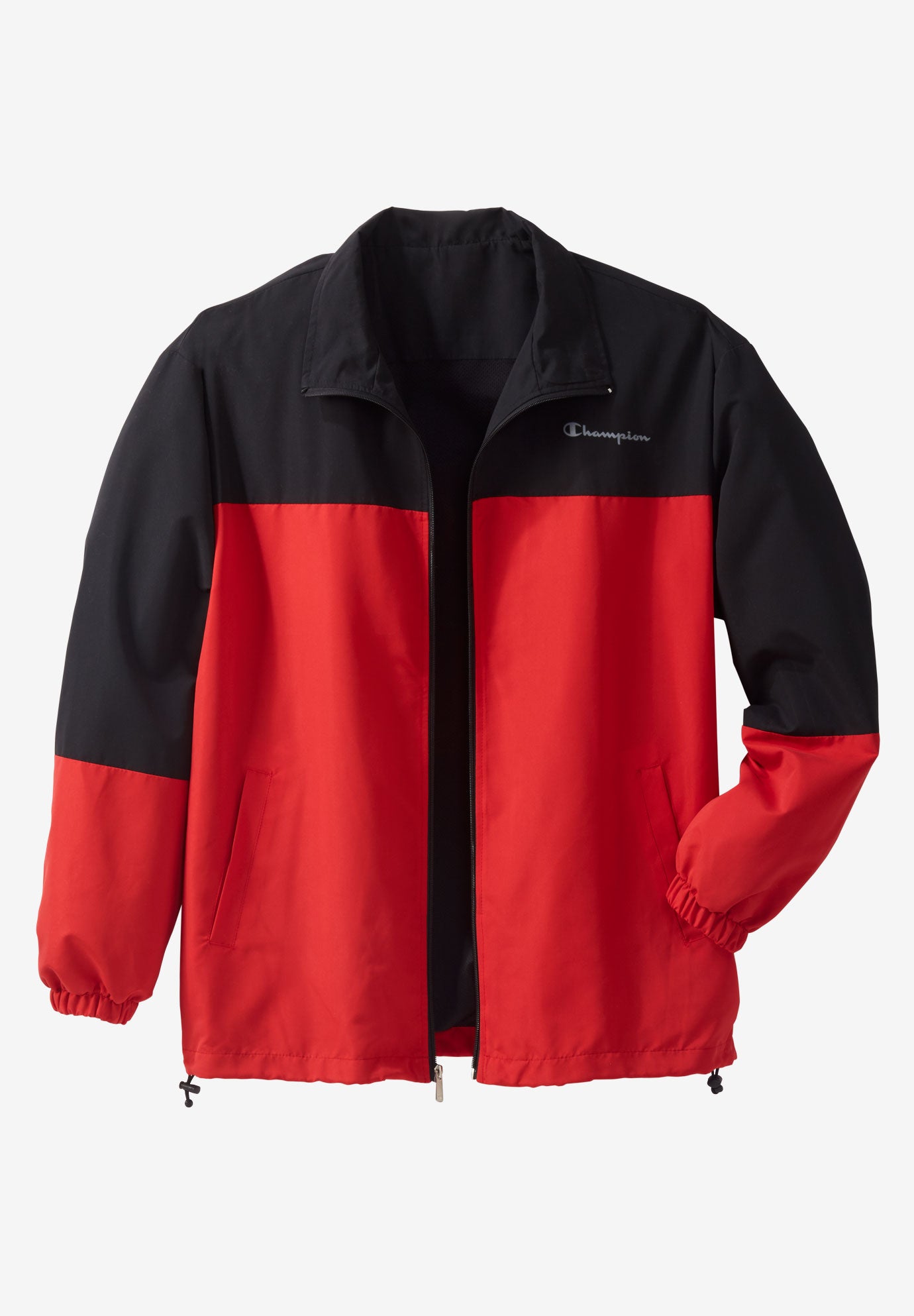 champion red windbreaker