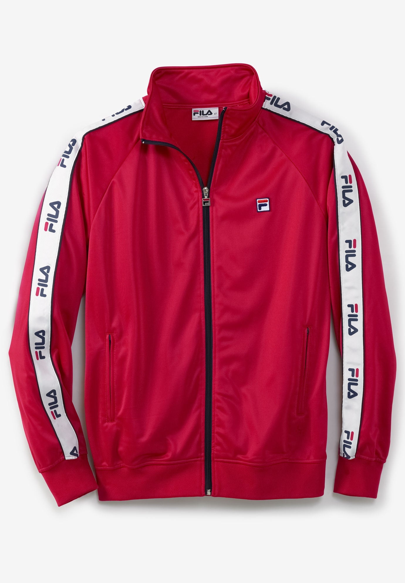 fila padded jacket with logo tape detail