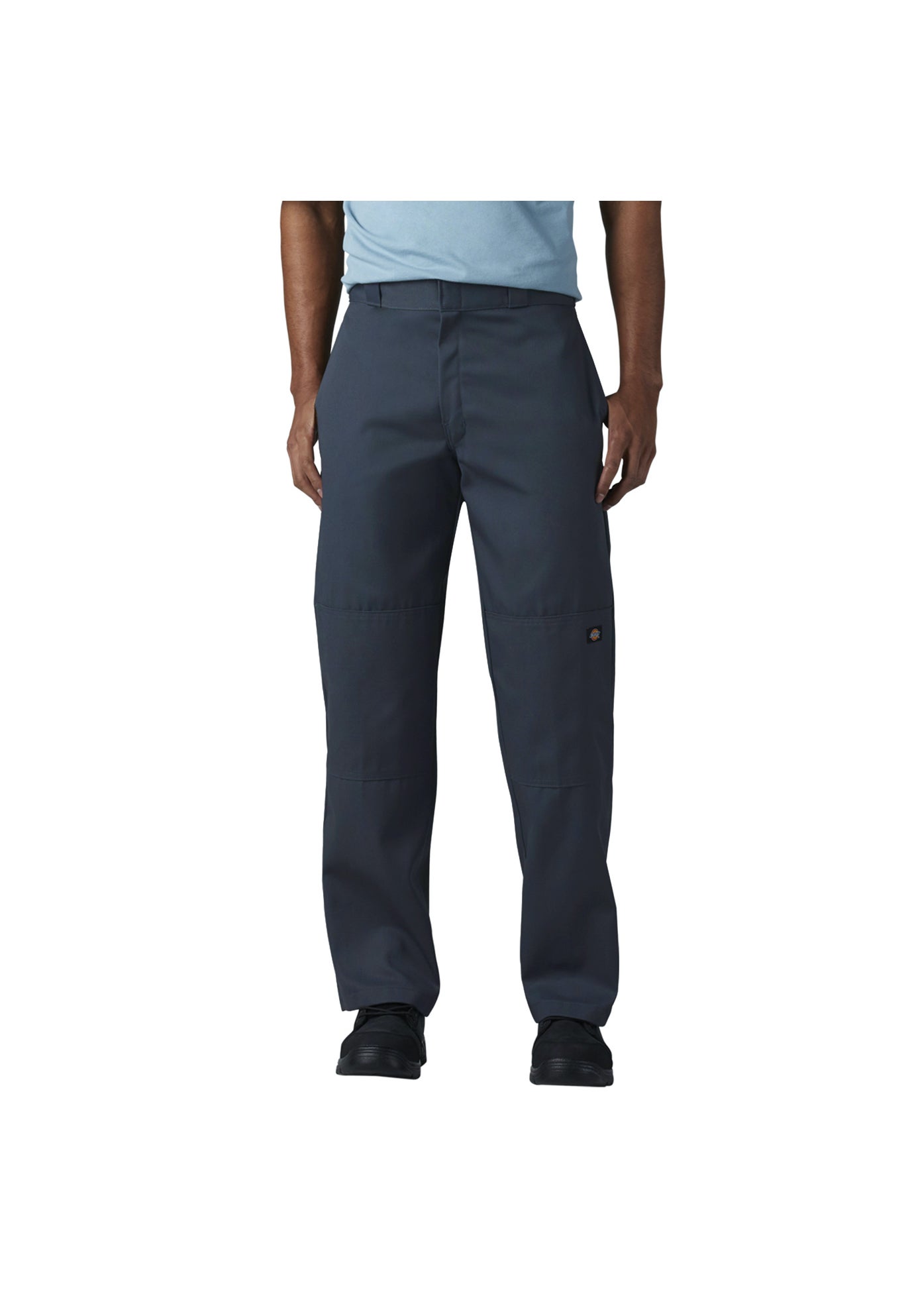 Loose Fit Double Knee Work Pants - Durable Essential, Dark Navy