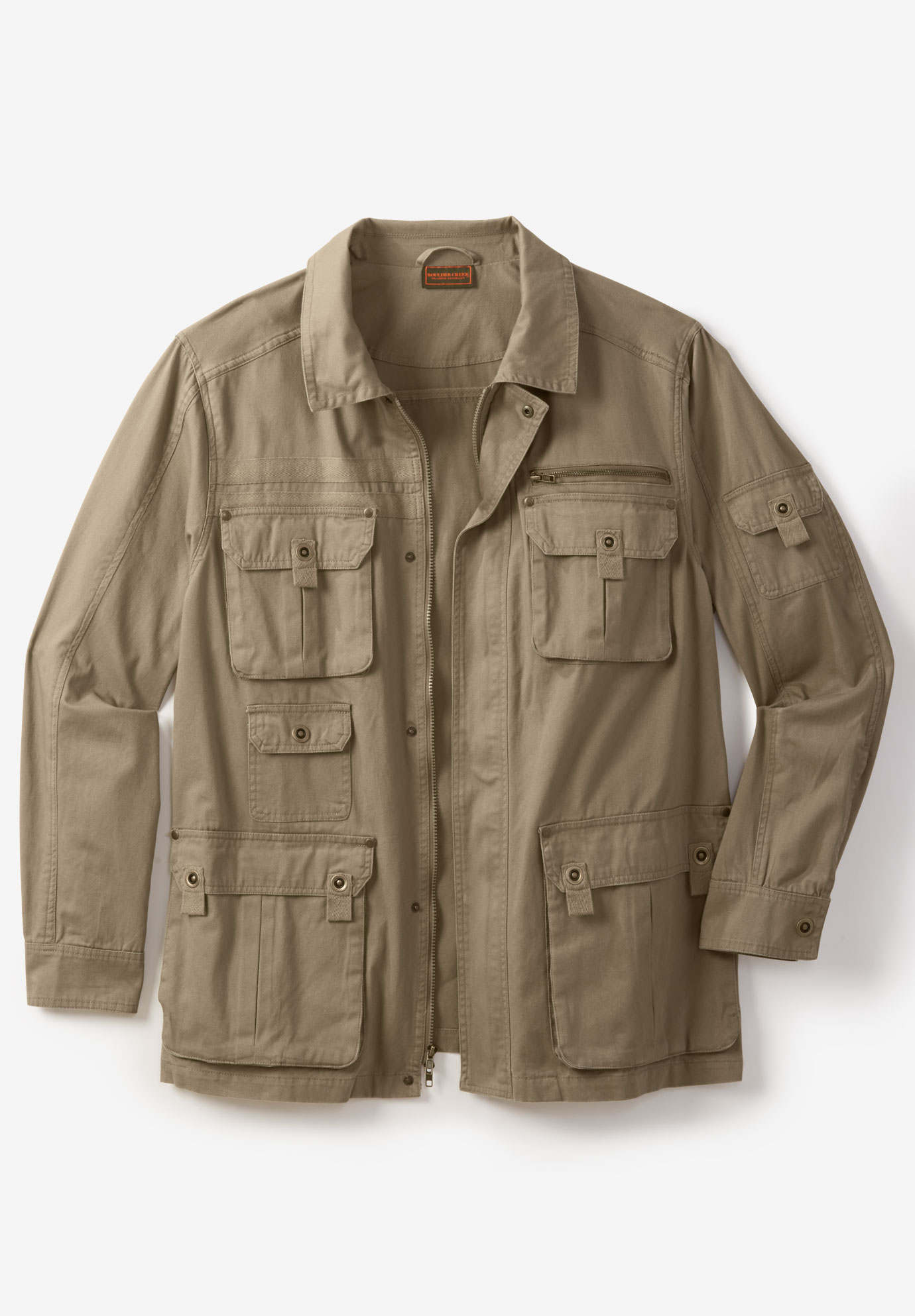Boulder Creek® Multi-Pocket Twill Jacket| Big and Tall Coats & Parkas ...