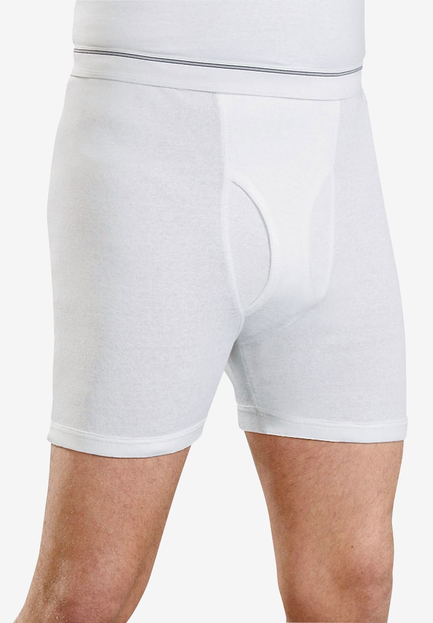 6 Pack Cotton Boxer Briefs by Kings Court King Size