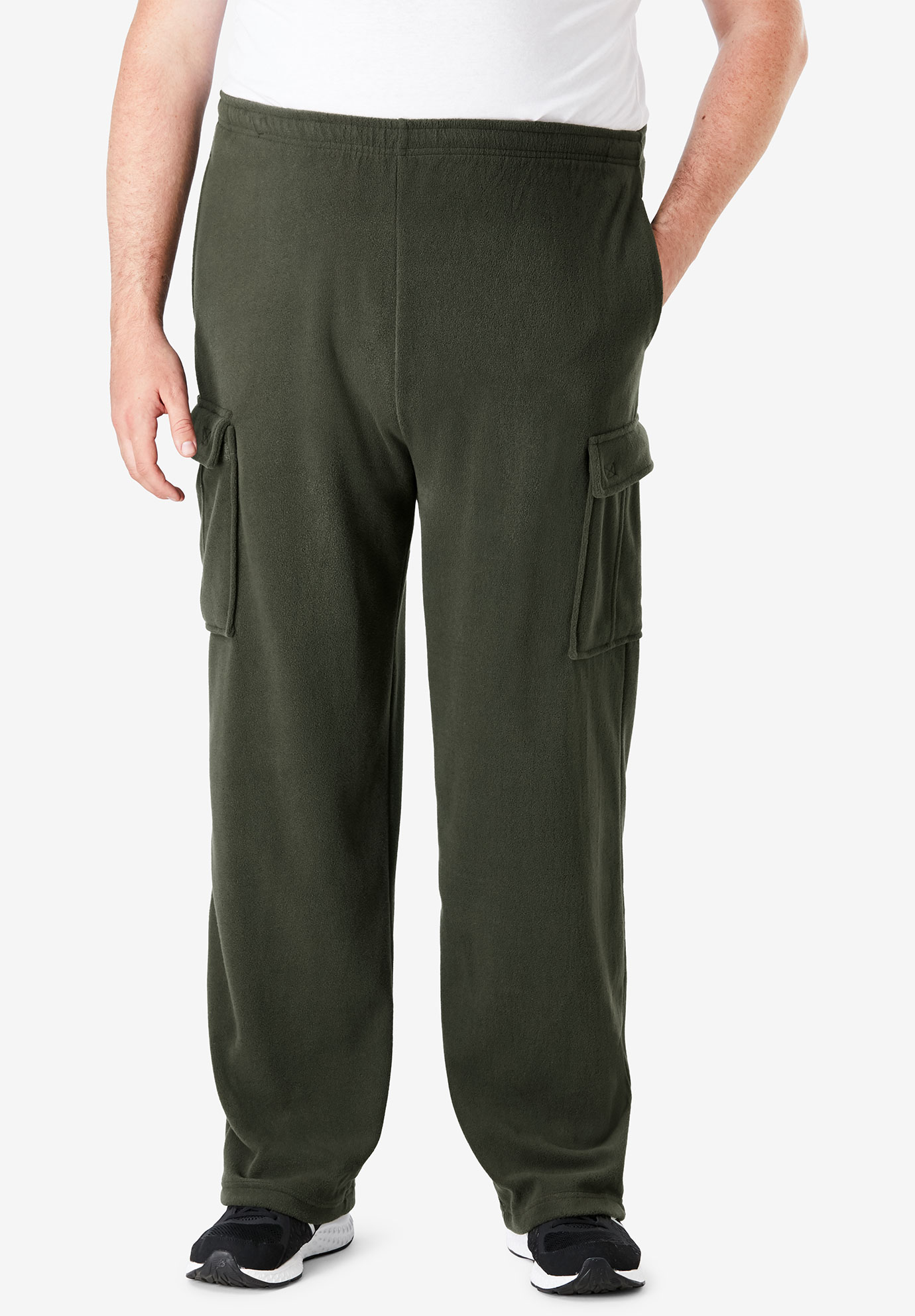 Explorer Plush Fleece Cargo Pants | King Size