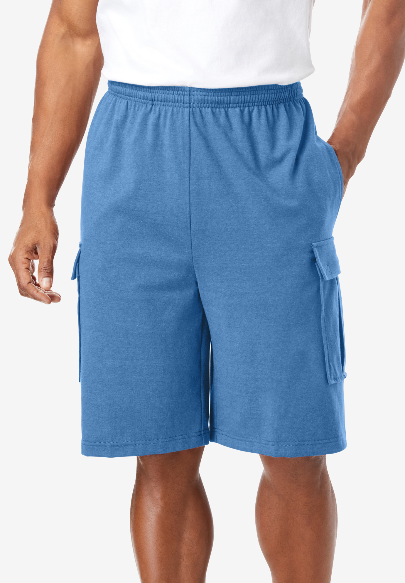 Lightweight Jersey Cargo Shorts | King Size