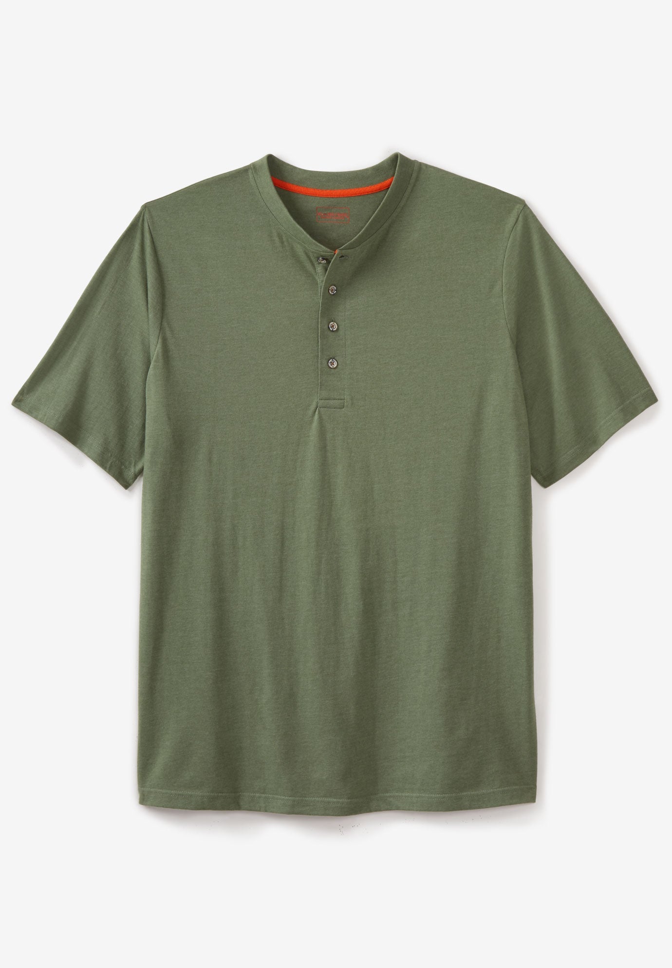 Boulder Creek® Heavyweight ShortSleeve Henley Shirt Big and Tall