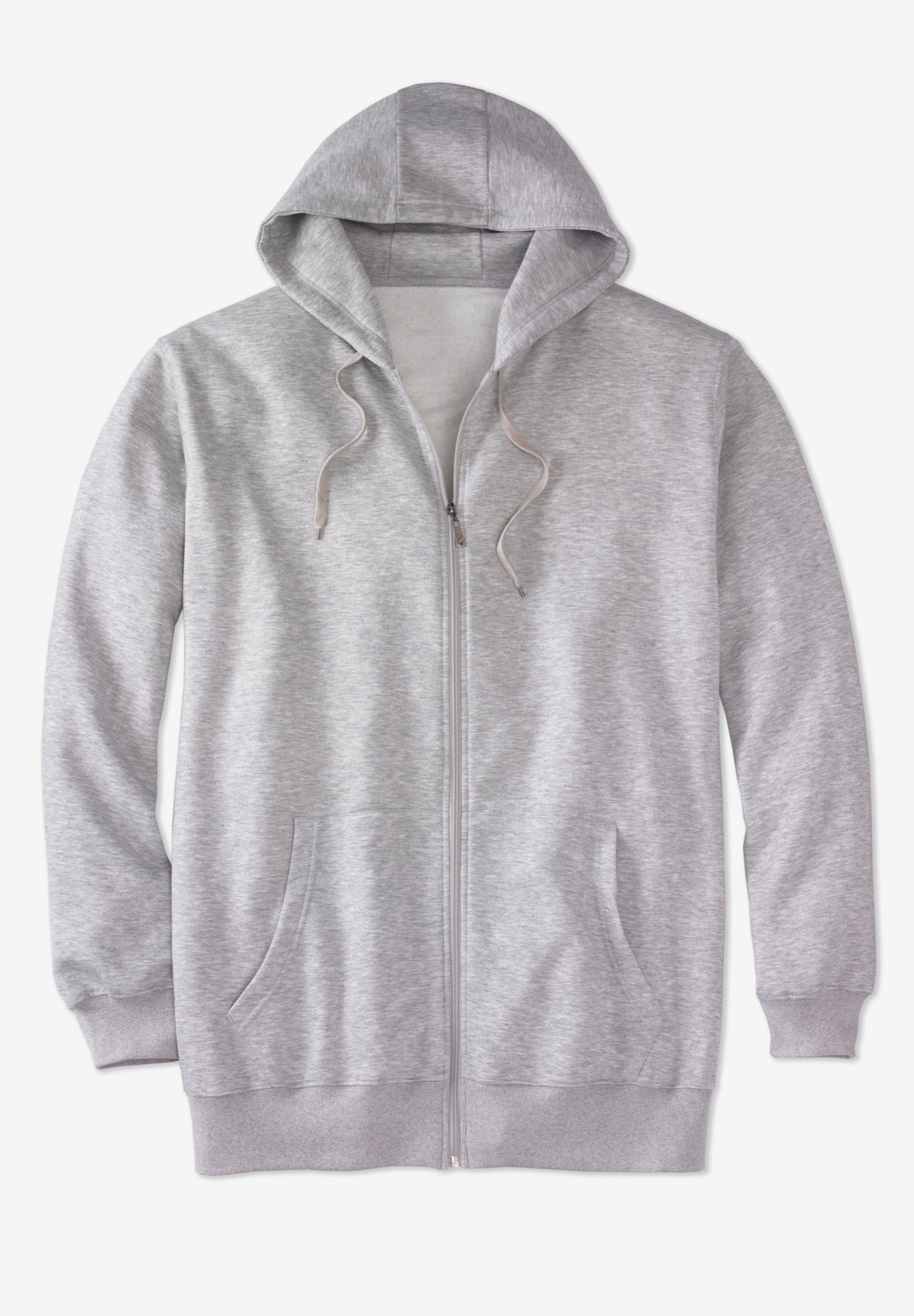 Fleece Zip-Front Hoodie| Big and Tall Hoodies & Sweatshirts | King Size