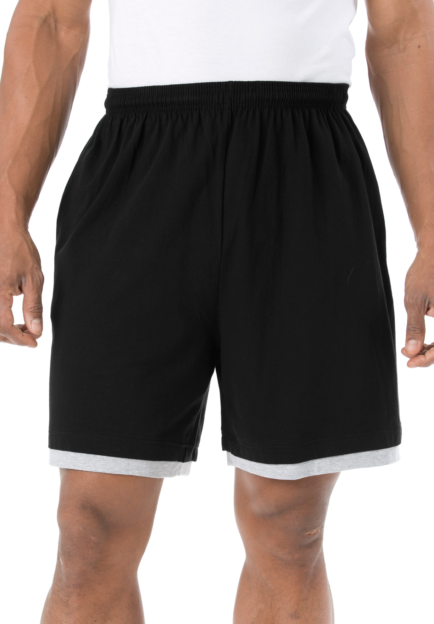 Hang-down Lightweight Shorts| Big and Tall Active Shorts | King Size