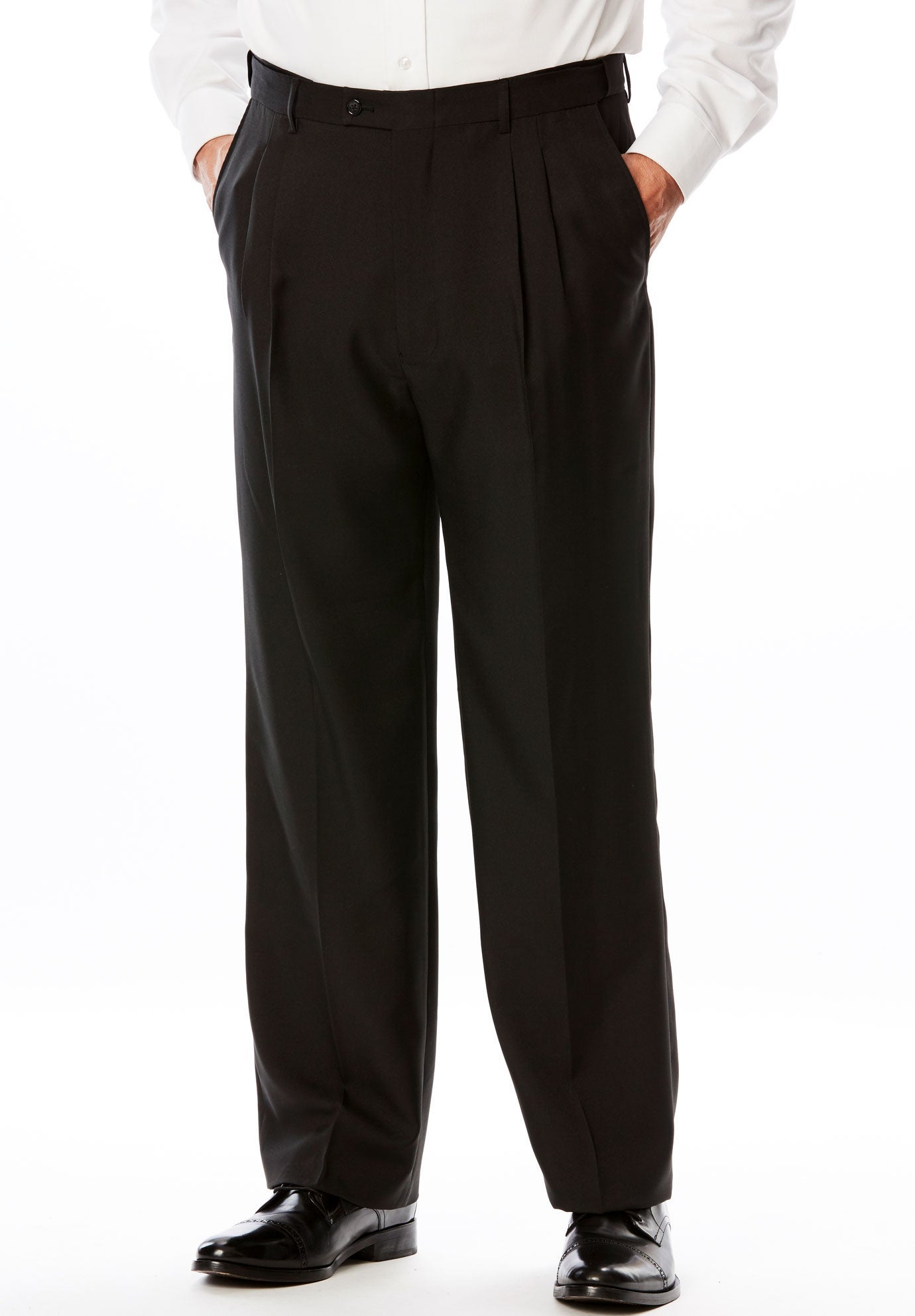 KS Signature Easy Movement® PleatFront Expandable Dress Pants King Size