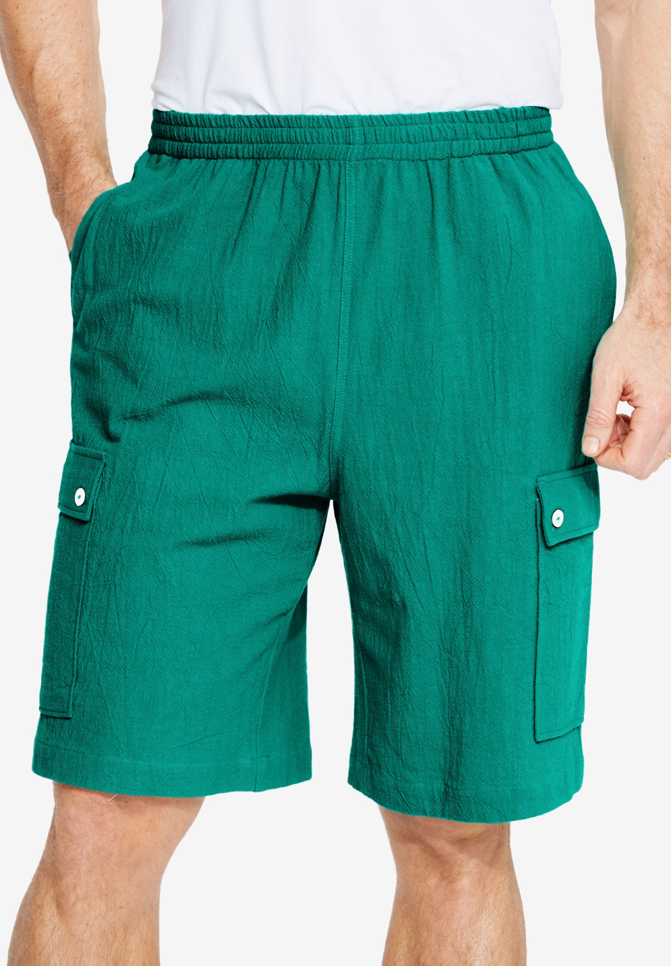 elastic waist cargo shorts womens