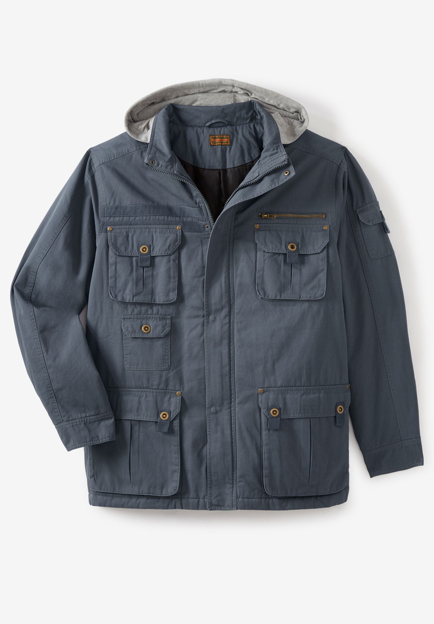 MultiPocket Lined Twill Jacket by Boulder Creek® Big and Tall Casual