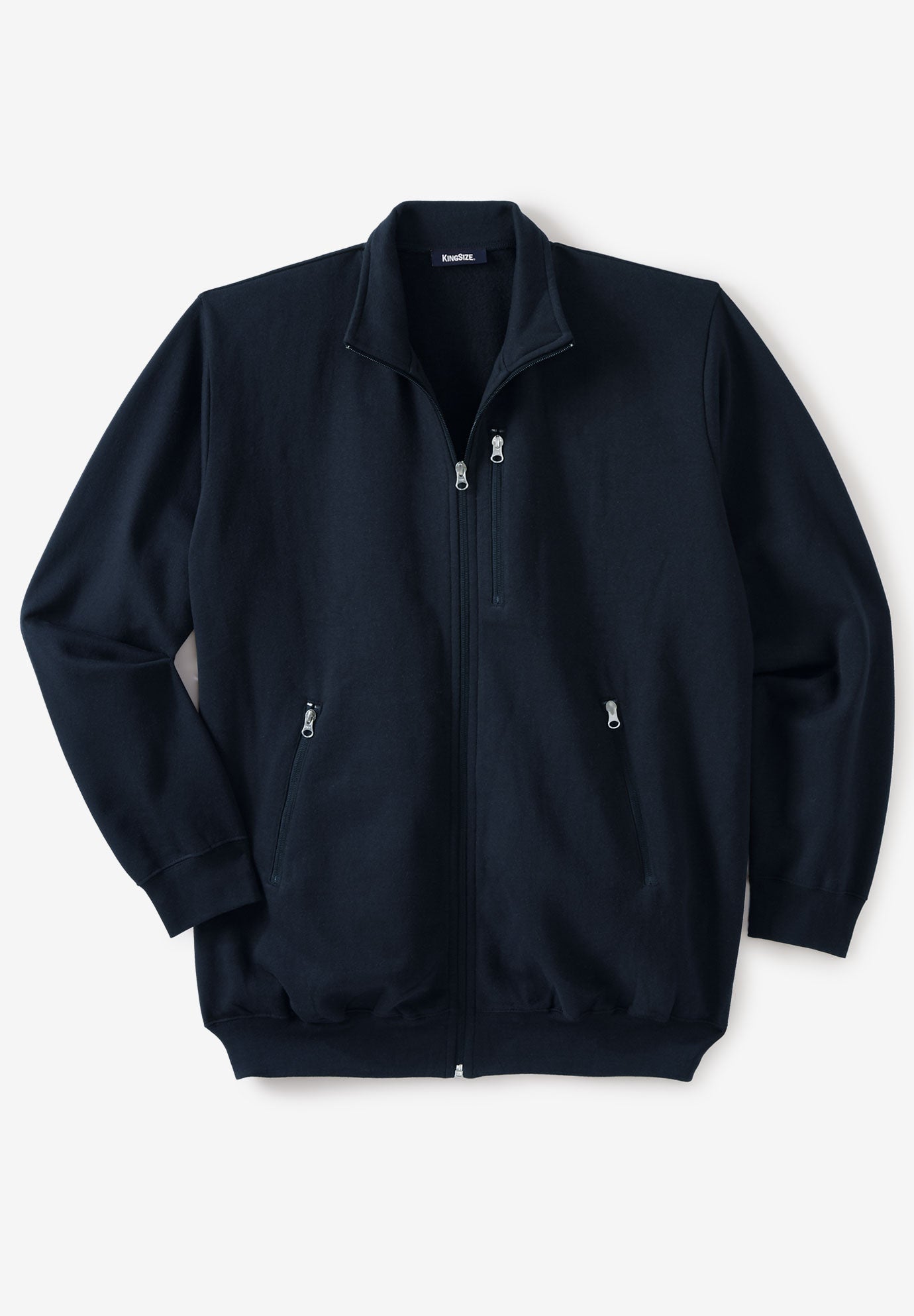 Chest Pocket Zip Up Fleece Jacket