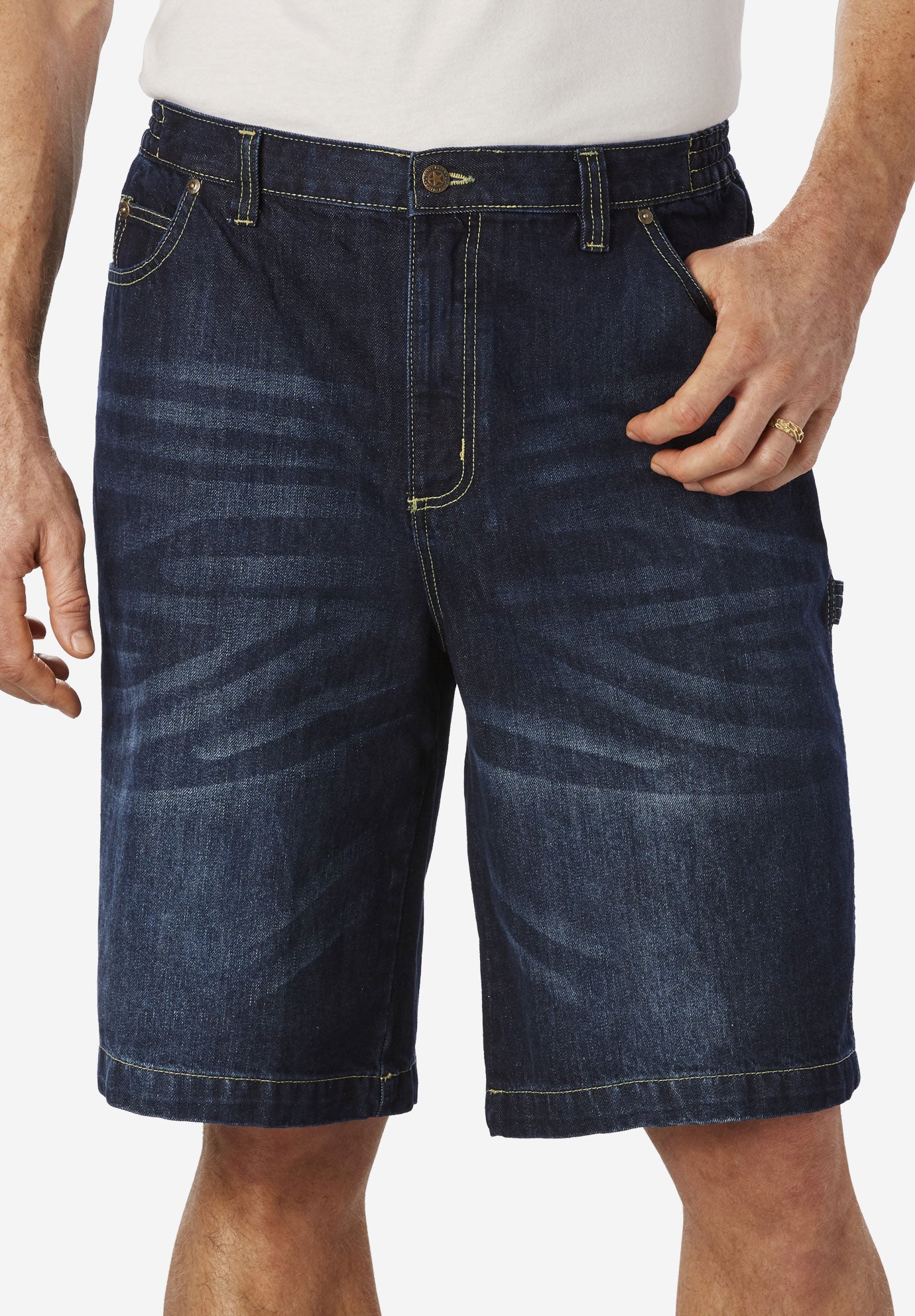 denim carpenter shorts