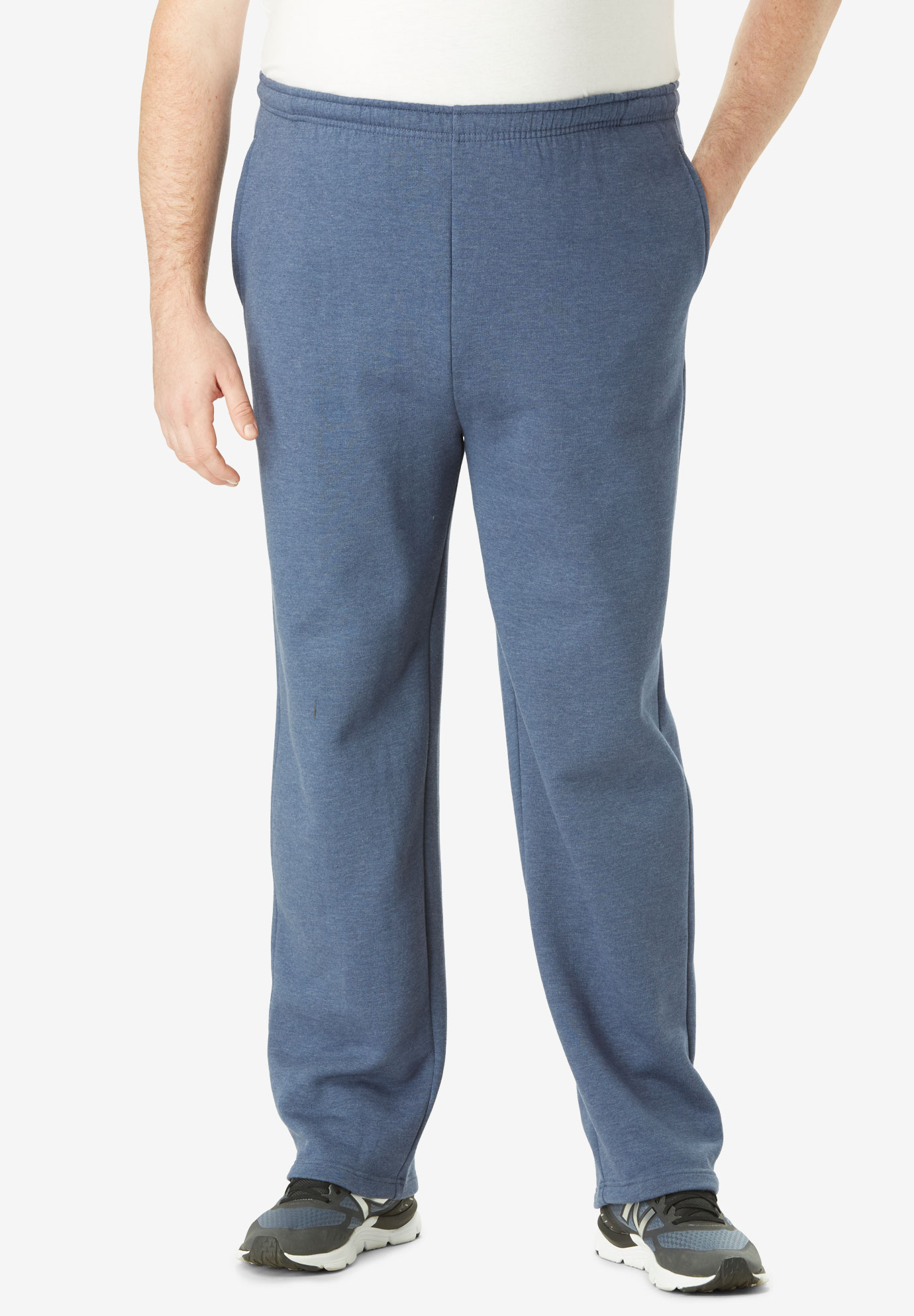 Wicking Fleece Open Bottom Pants by KS Sport™| Big and Tall All Pants ...