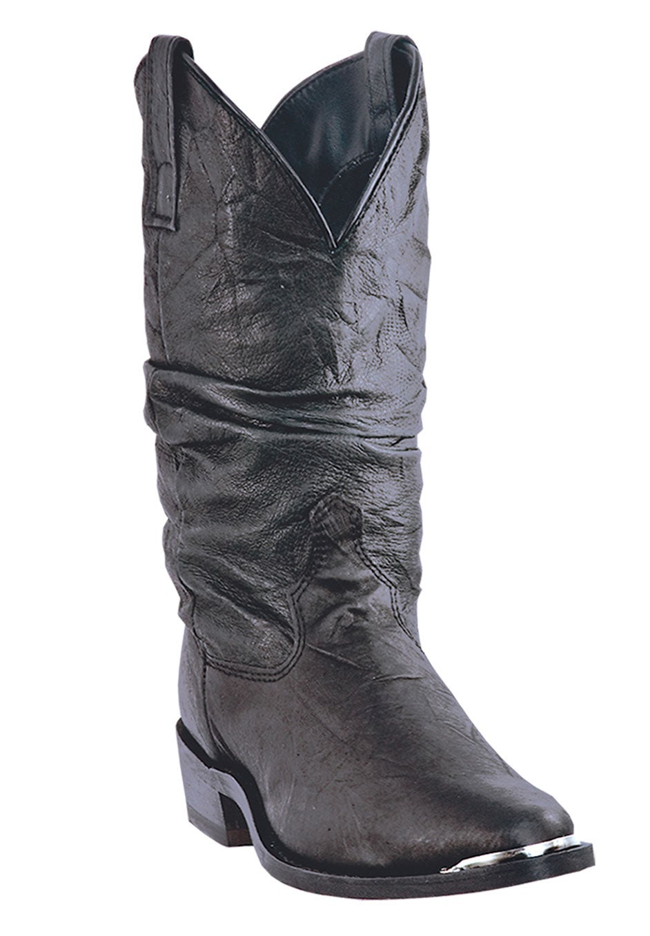 Dingo 12 Slouch Boots All Over Pigskin Black King Size