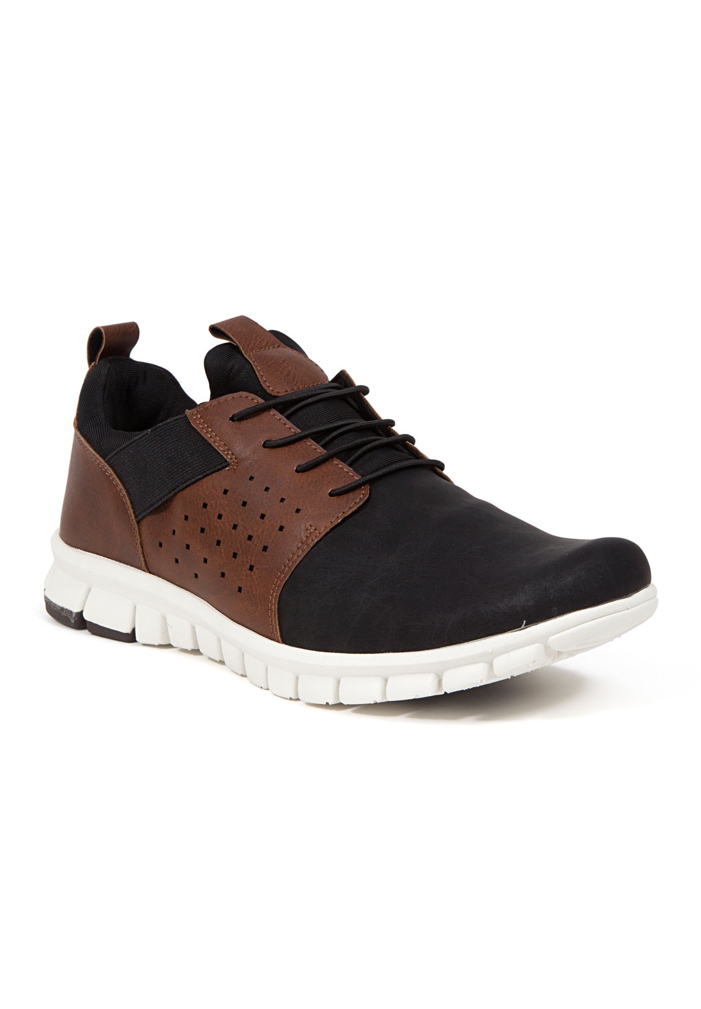 Slip-On Oxford Sneaker Hybrid with Memory Foam, Black Brown | King