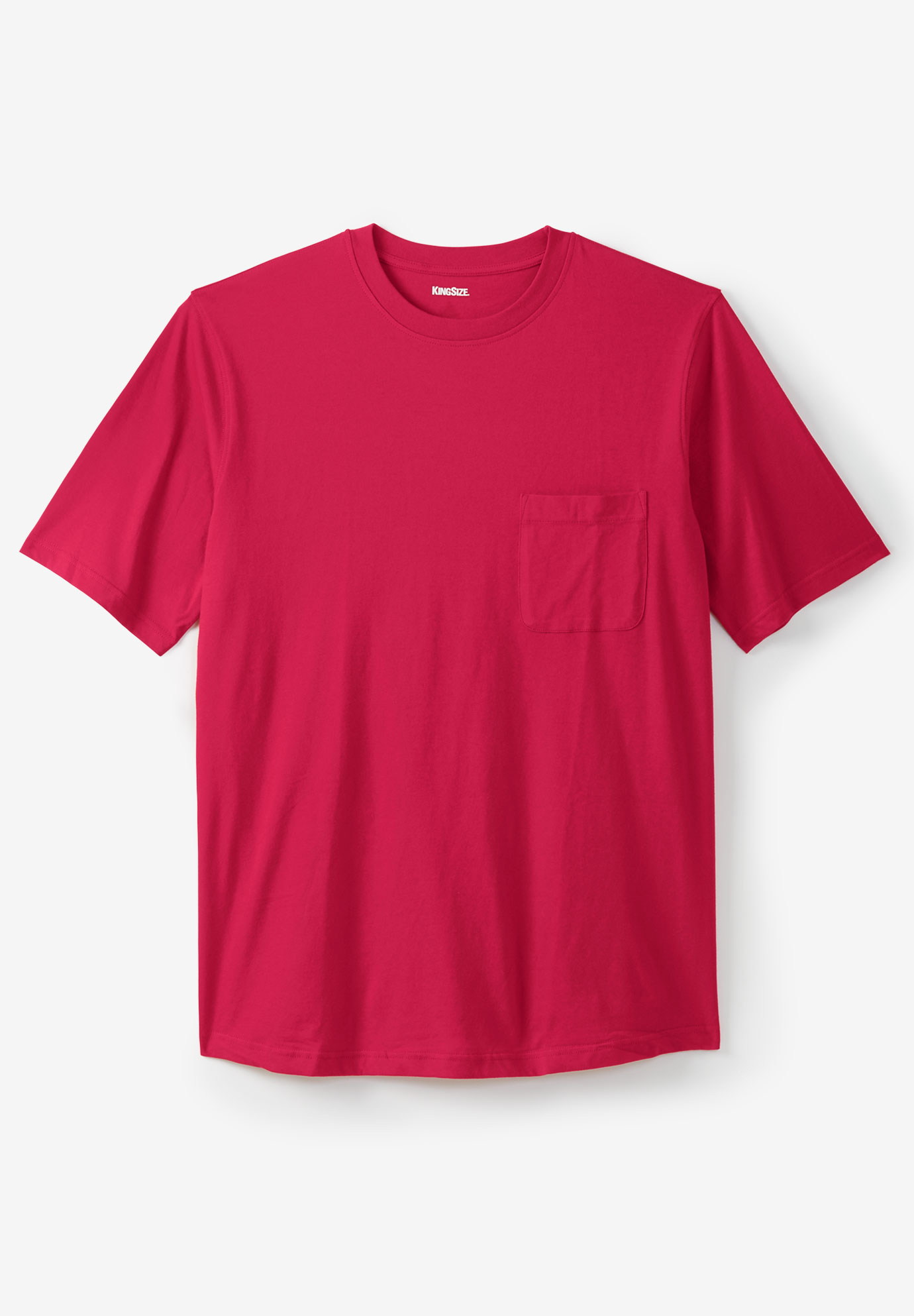 Shrink-Less™ Lightweight Pocket Crewneck T-Shirt| Big and Tall Active ...