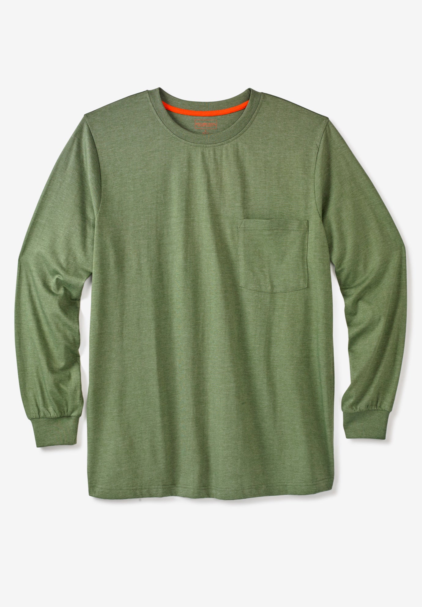 Boulder Creek by Kingsize Mens Big /& Tall Heavyweight Longer-Length Pocket Crewneck T-Shirt