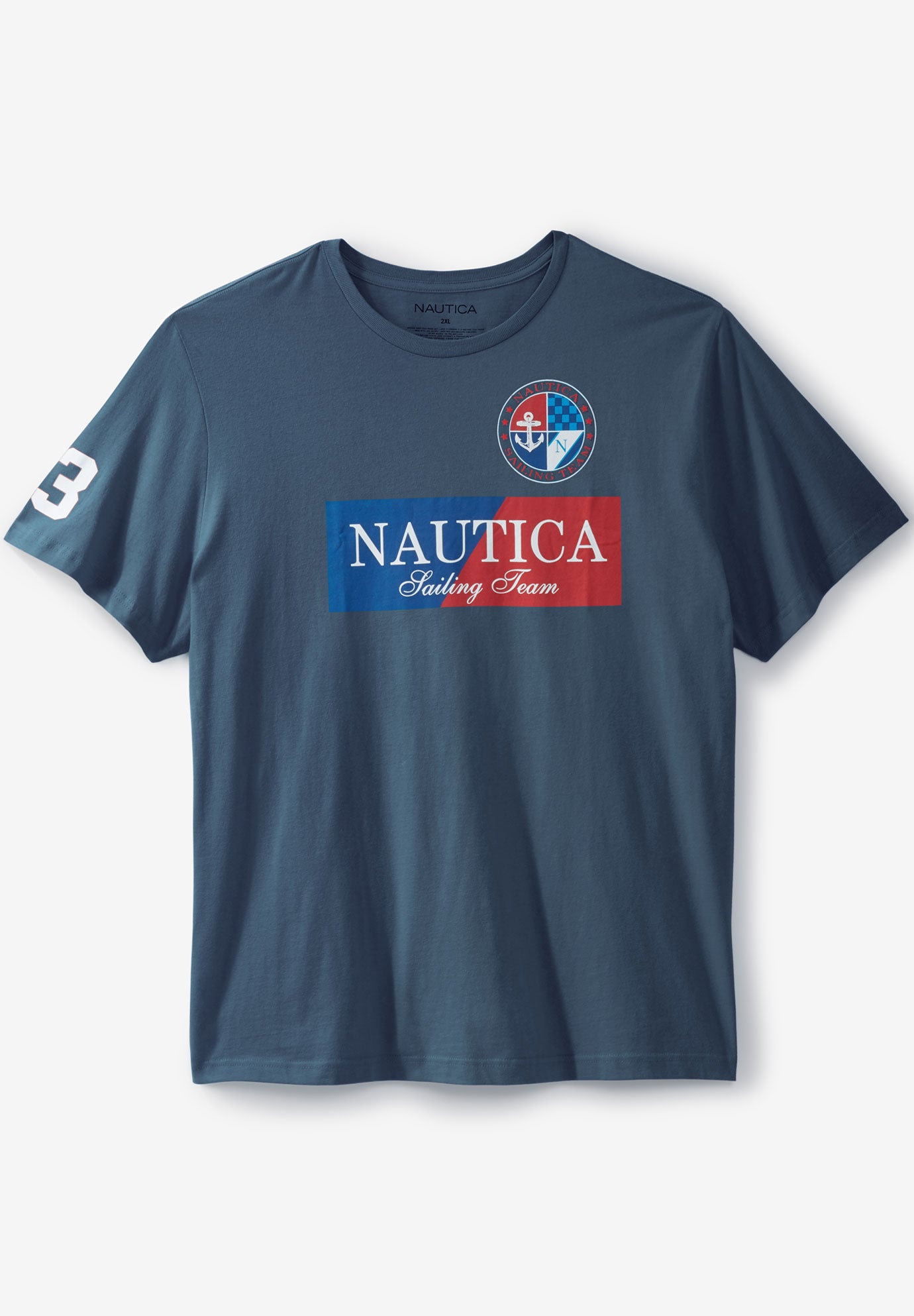 Color Block Sailing Team Graphic TShirt by NAUTICA® Big and Tall All TShirts King Size