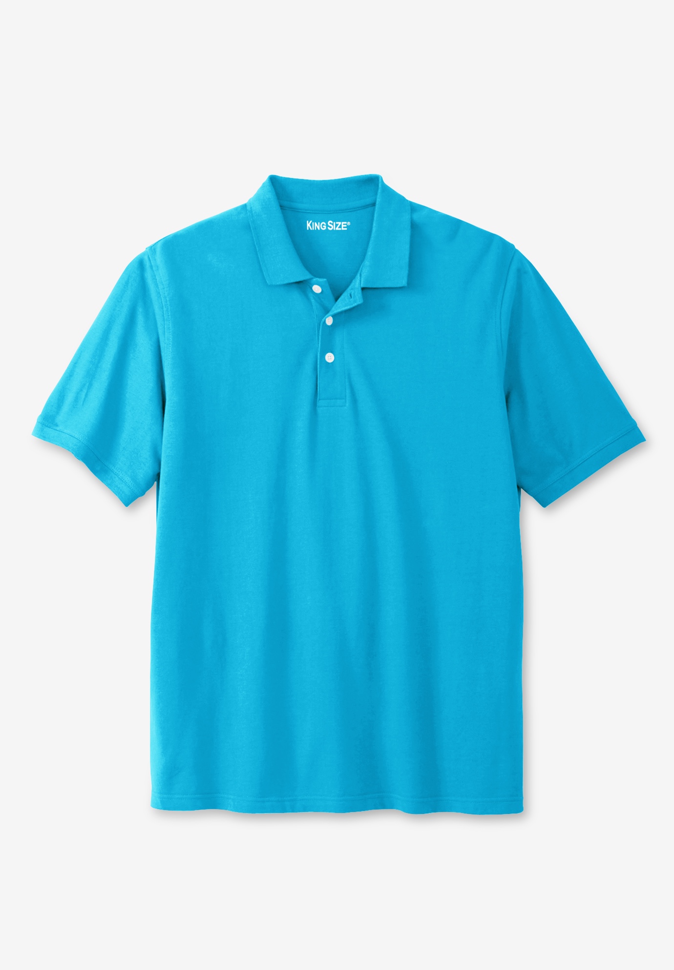 KingSize Men's Big & Tall Shrink-Less Lightweight Polo T-Shirt 