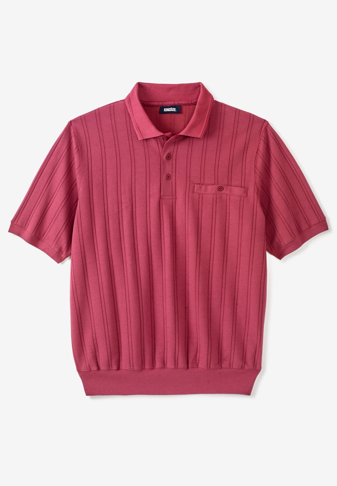 Men's long sleeve banded bottom polo shirts online