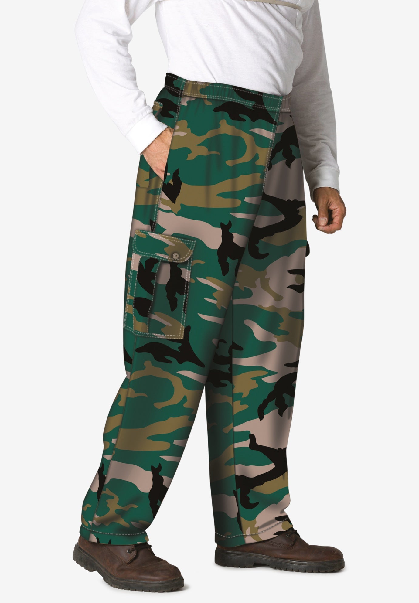 men's thermal lined cargo trousers