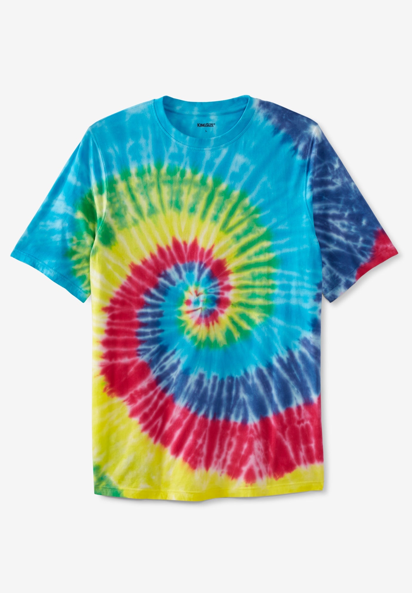 KingSize Mens Big /& Tall Lightweight Tie-dye Crewneck Tee