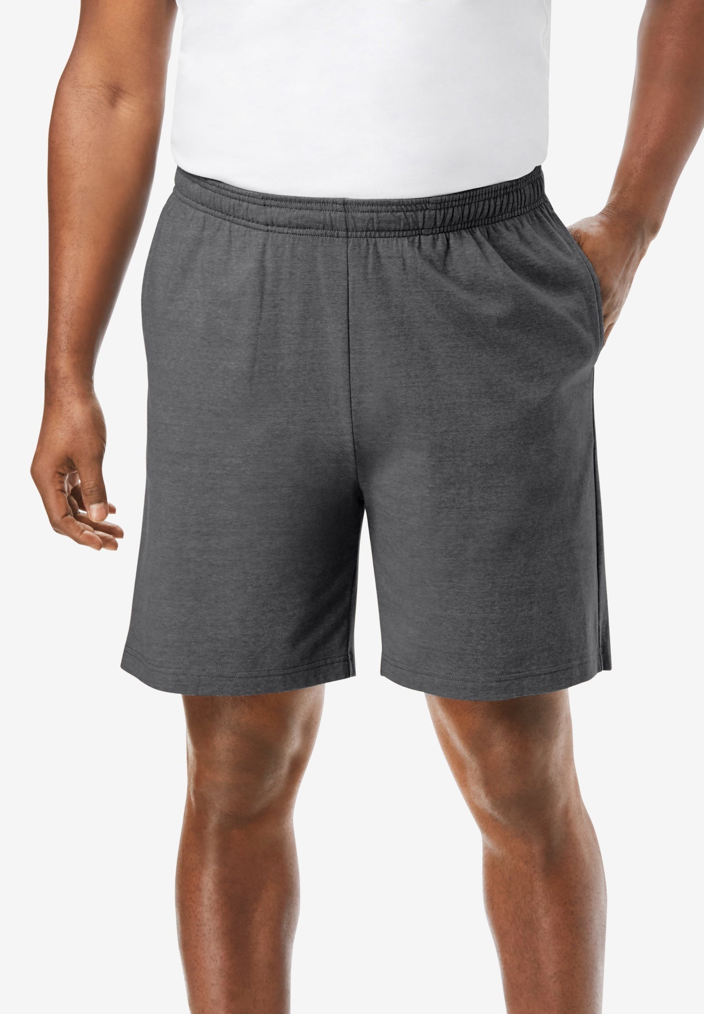 navy blue jersey shorts