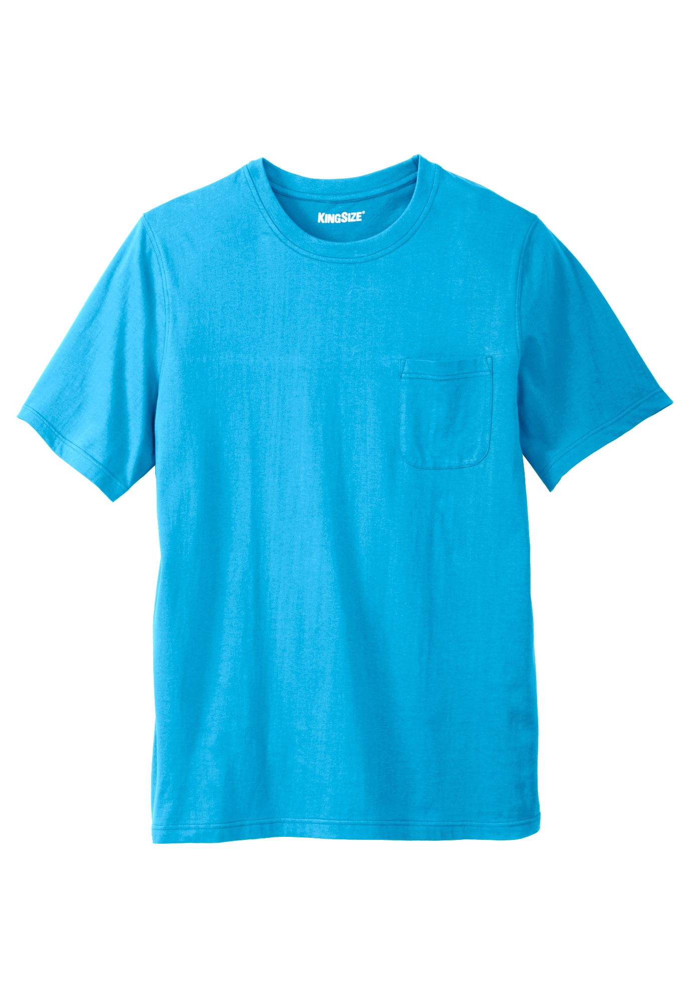 Shrink-Less™ Lightweight Pocket Crewneck T-Shirt| Big and Tall All T