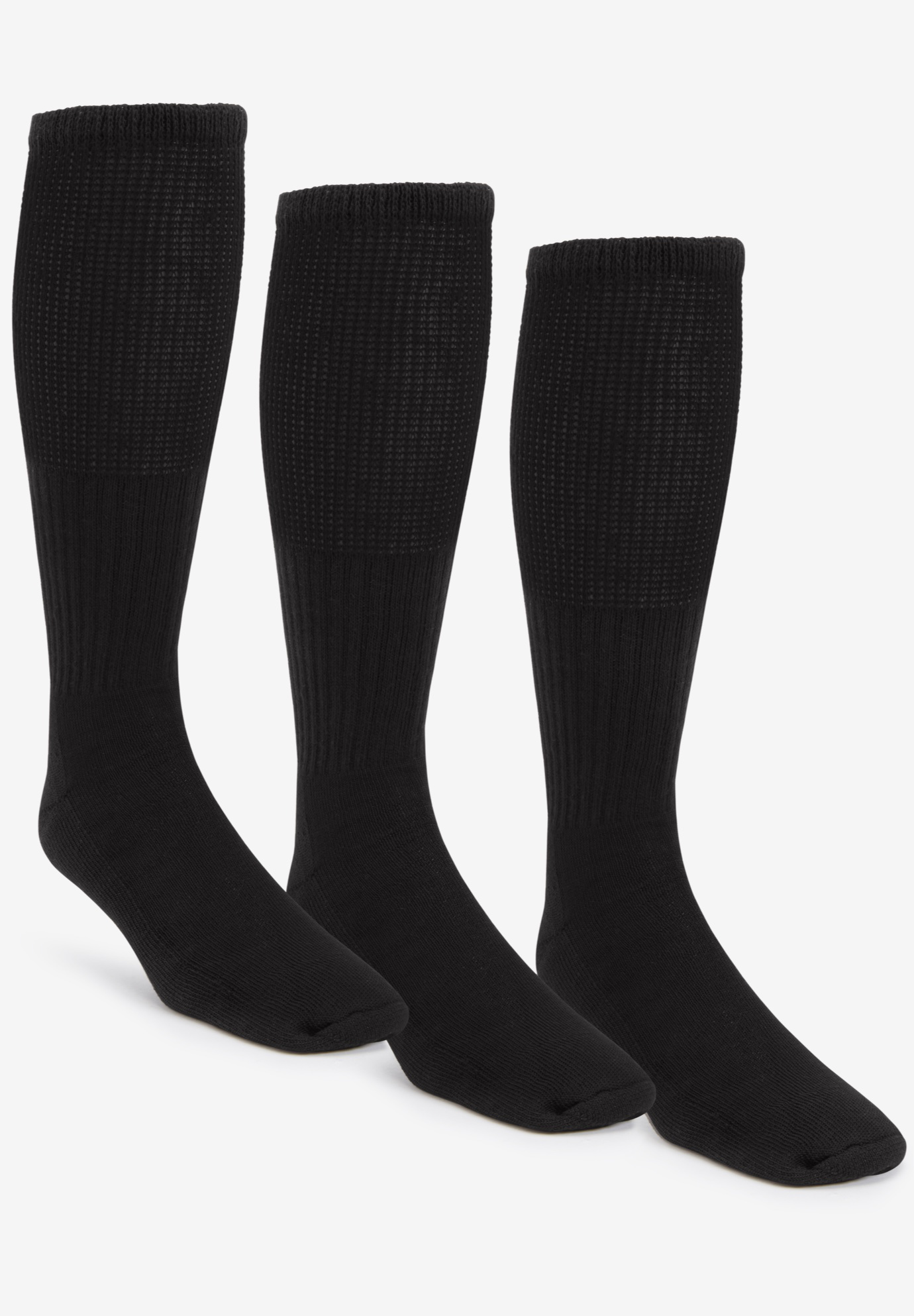 Diabetic Over-the-Calf Extra Wide Socks 3-Pack | King Size