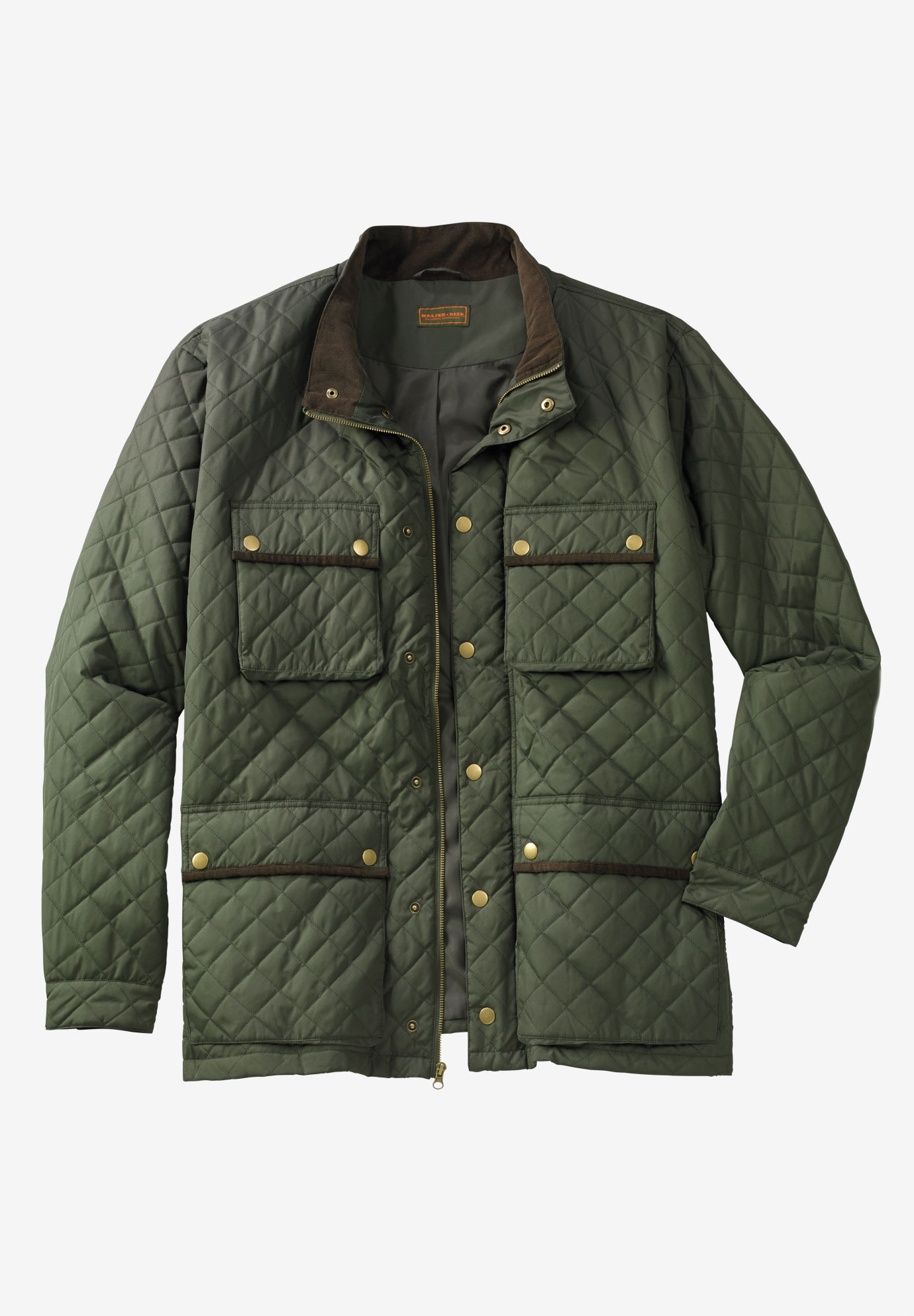 Boulder Creek® Quilted Jacket| Big and Tall Outerwear | King Size
