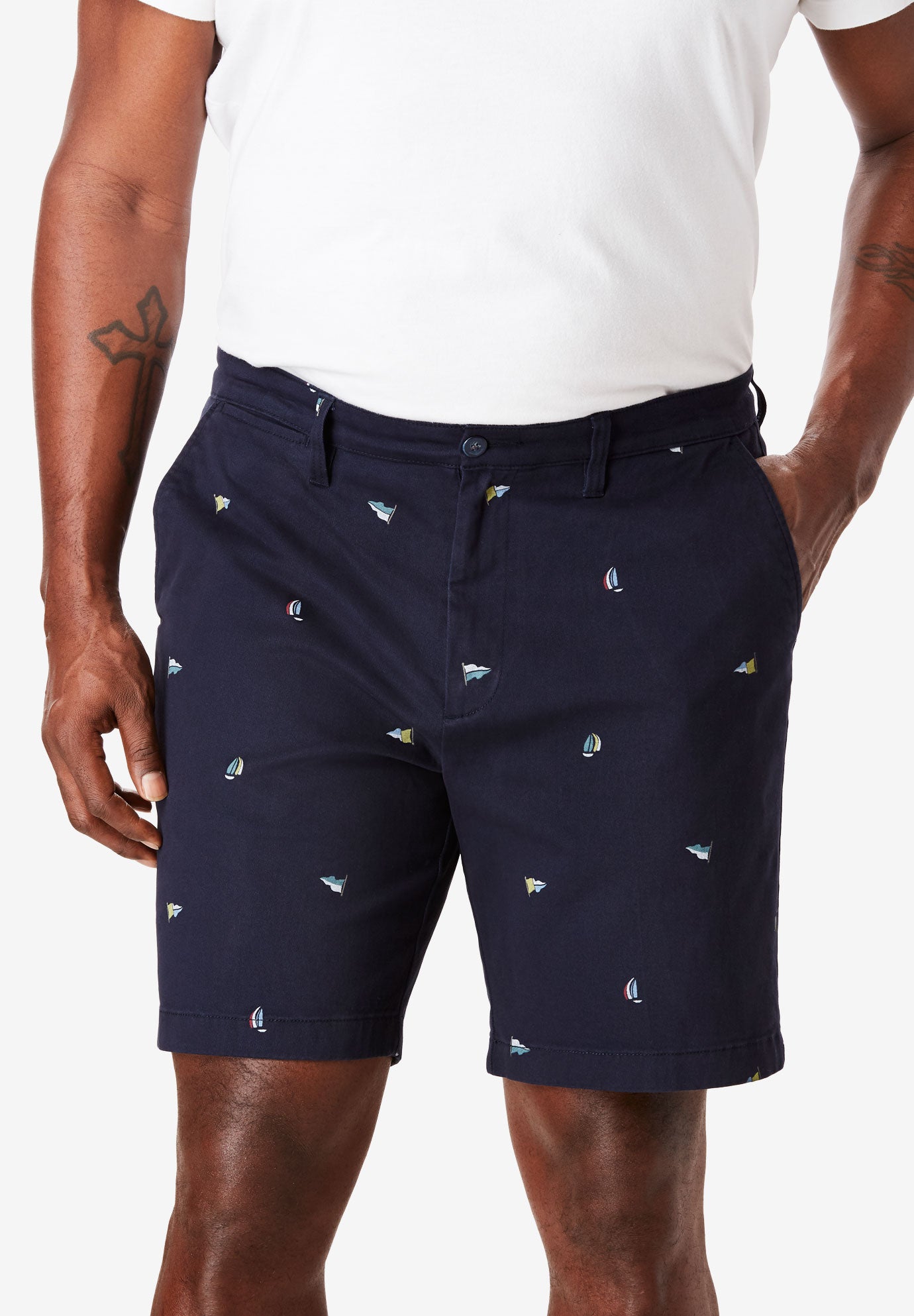 nautica pleated shorts