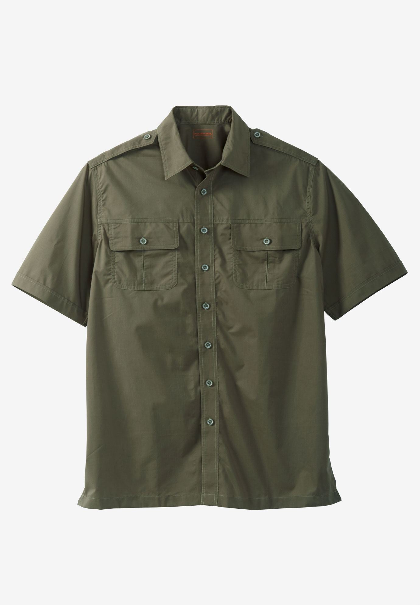 Short Sleeve Pilot Shirt by Boulder Creek® Big and Tall Casual Shirts