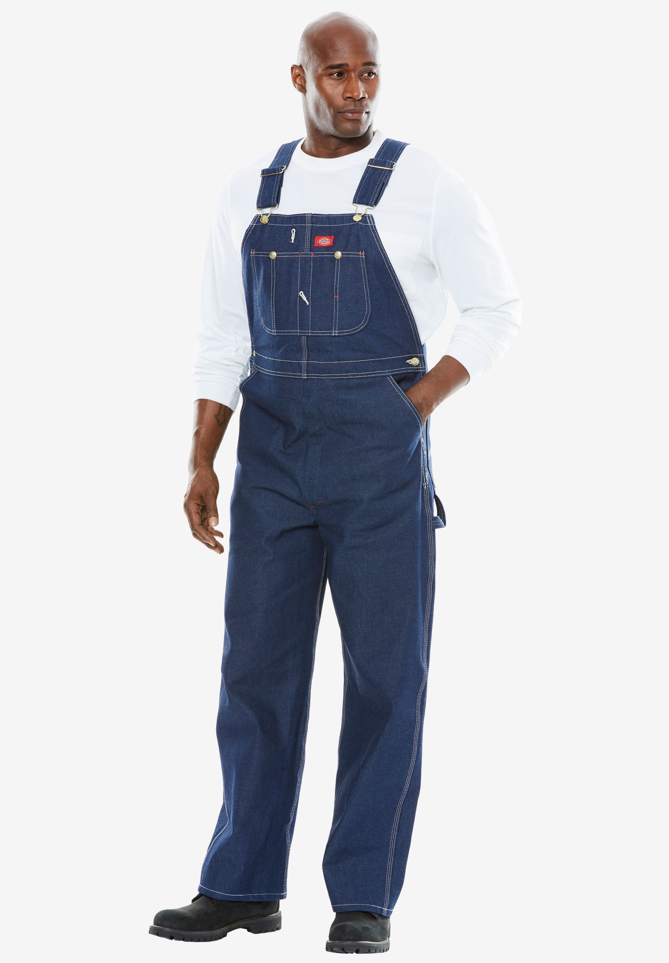 Dickies® Rigid Denim Bib Overalls | King Size