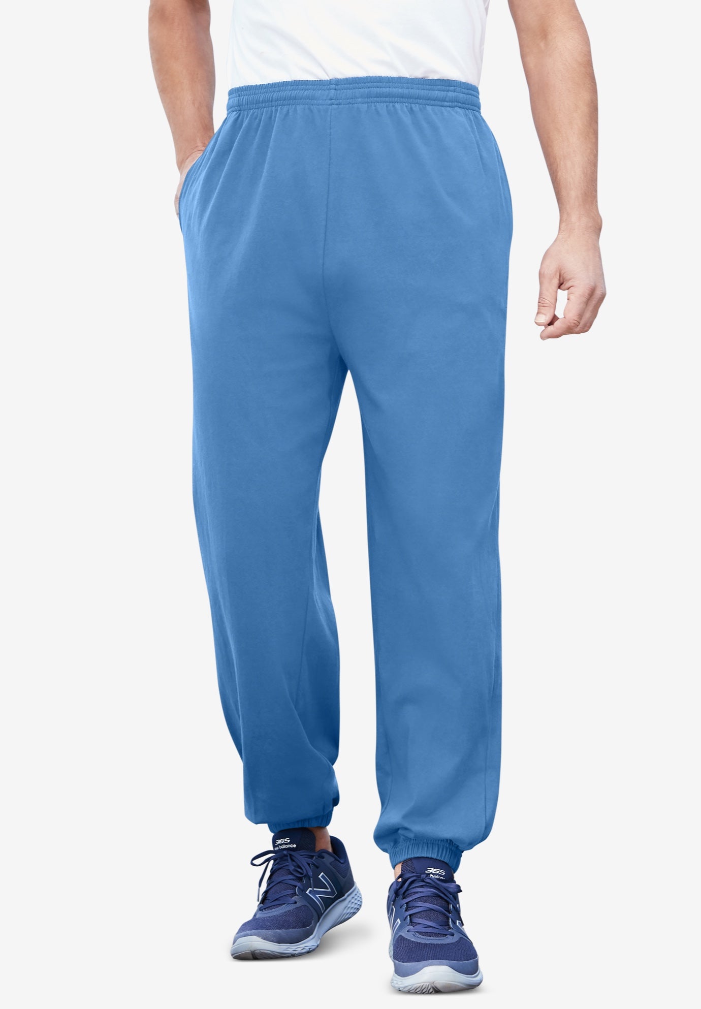 grey sweatpants elastic cuff
