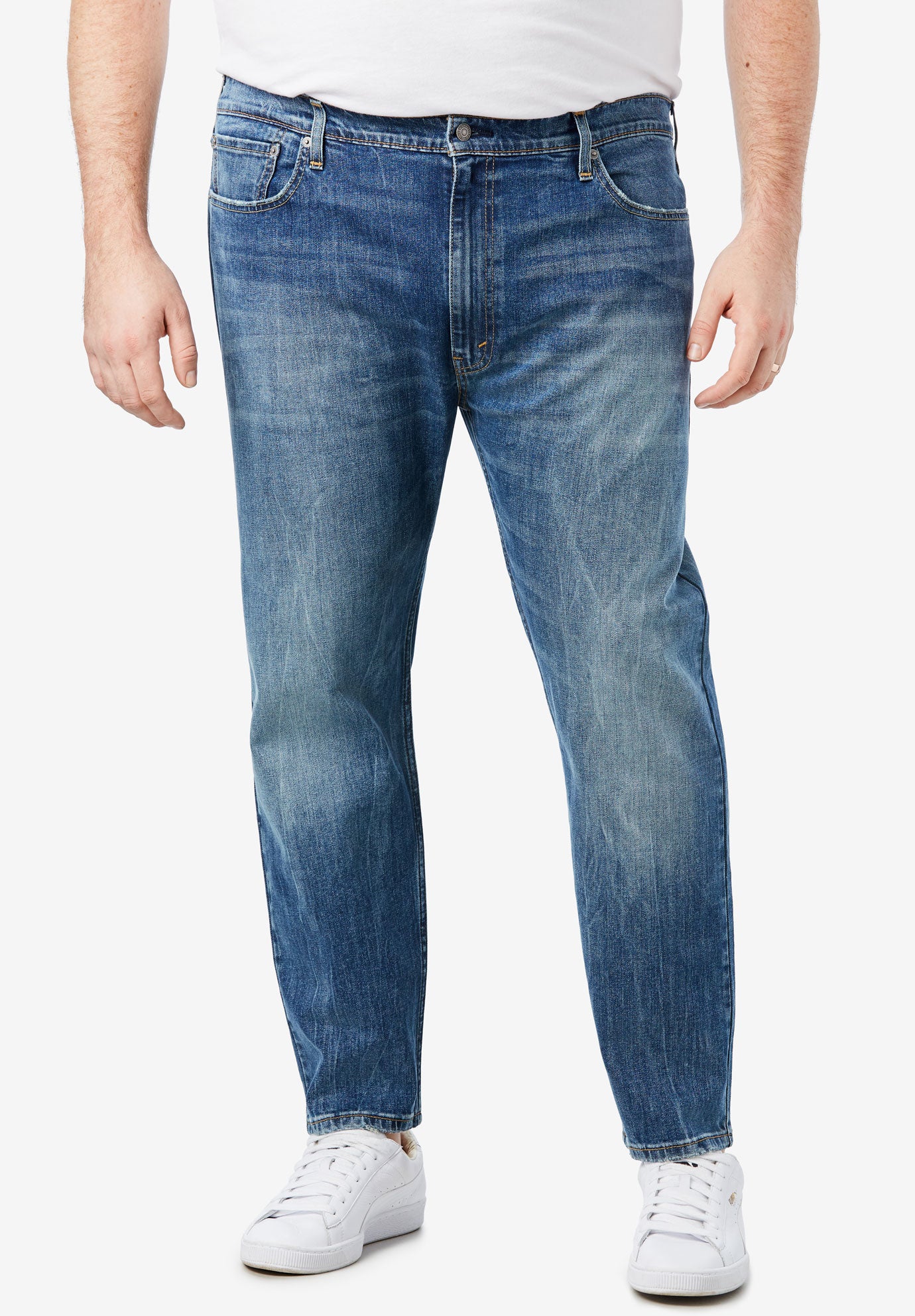 levi's 502 regular tapered jeans blue