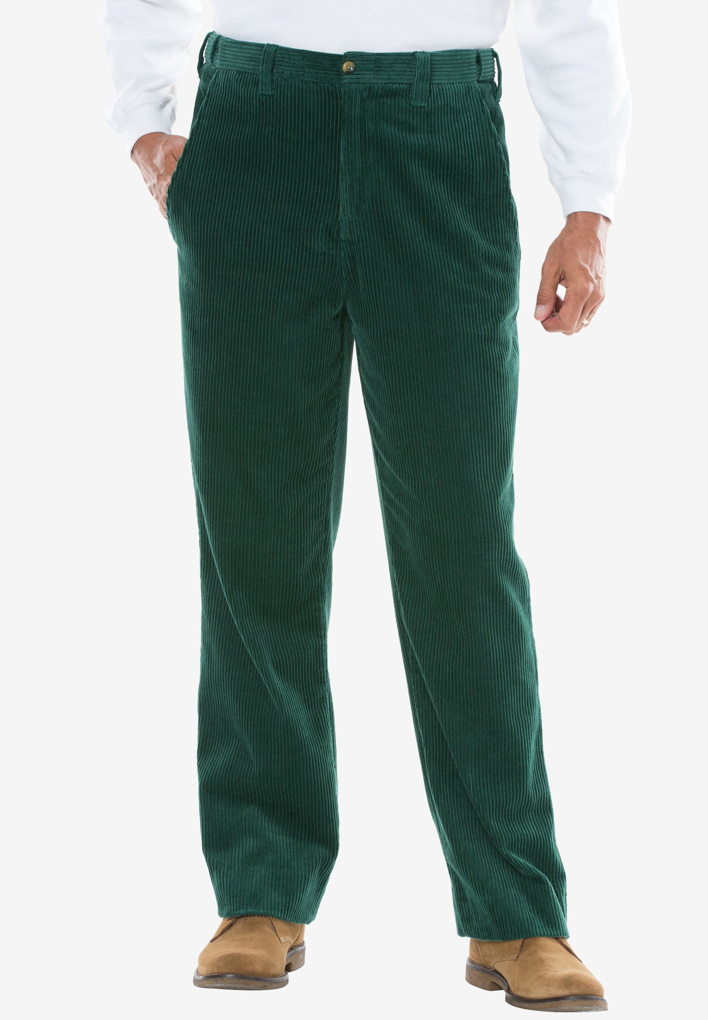 Six-Wale Corduroy Plain Front Pants| Big and Tall Pants & Shorts | King ...