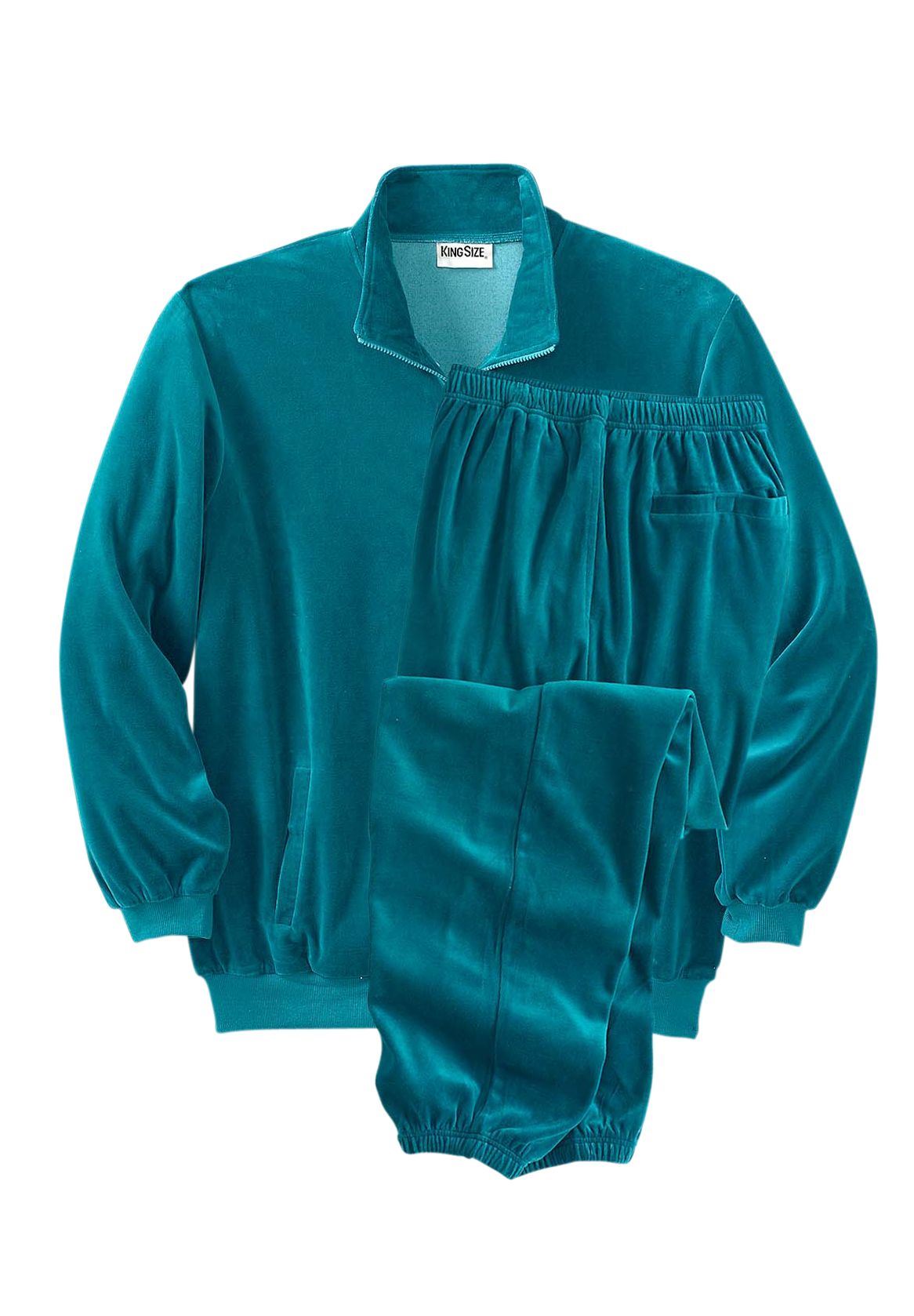 big and tall velour tracksuit