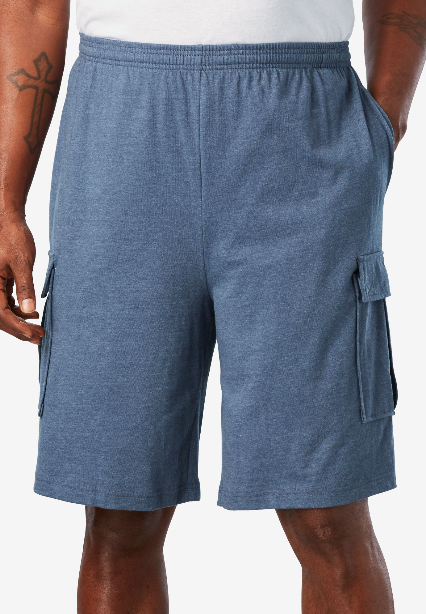 jersey cargo shorts
