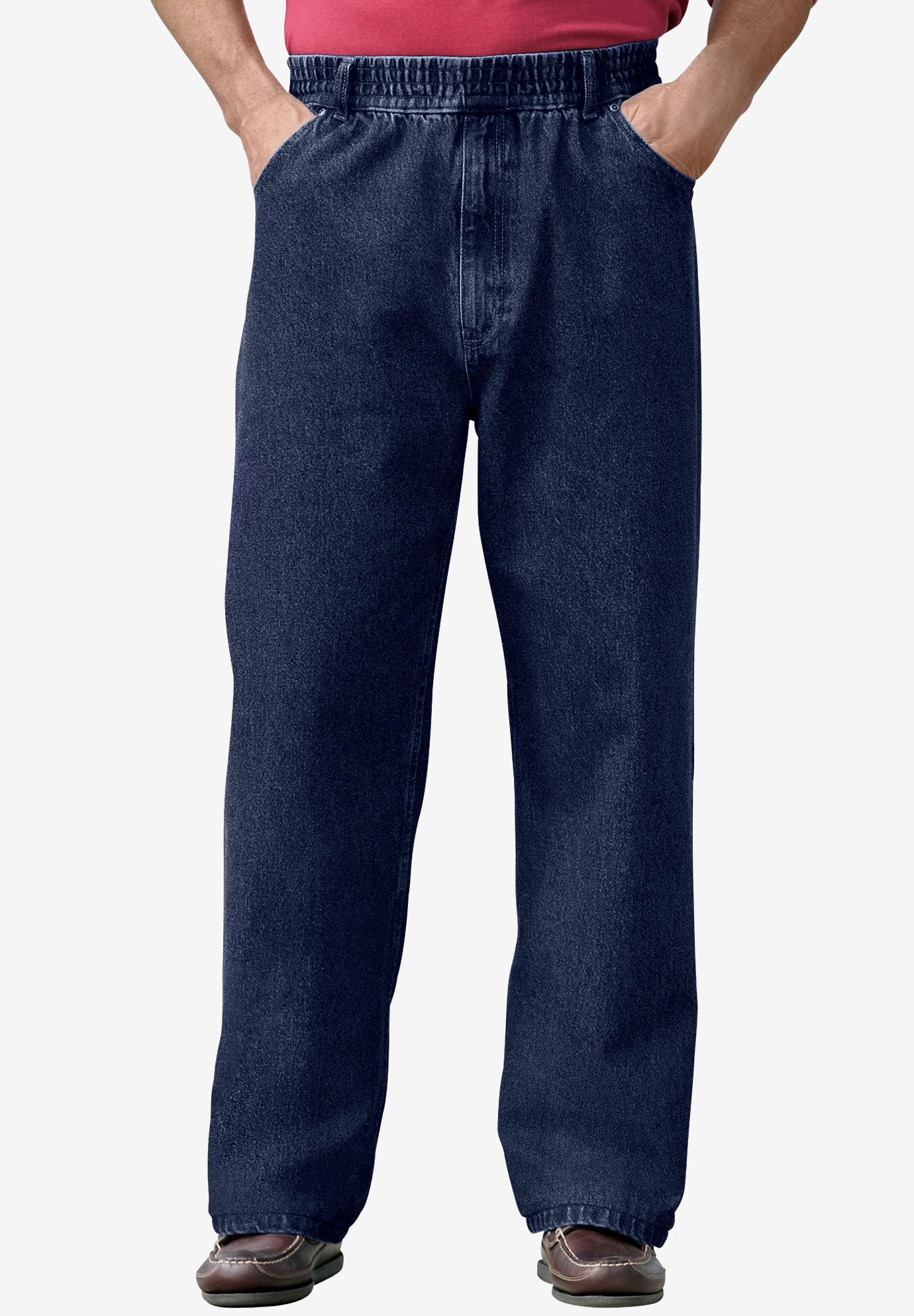 big and tall elastic waist jeans