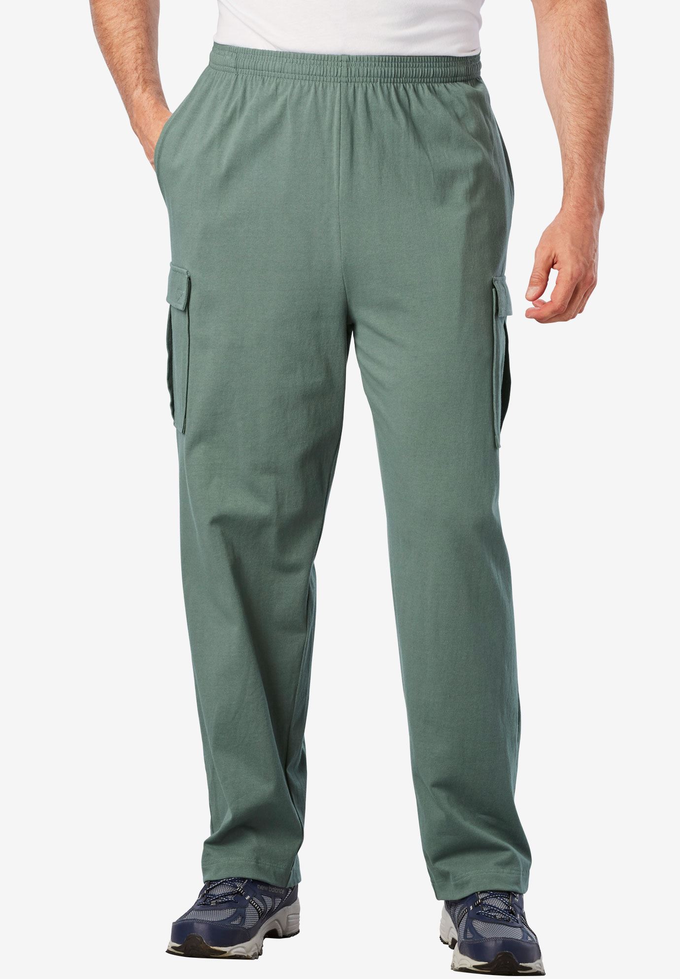 Lightweight Cargo Sweatpants | Plus Size Pants & Shorts | King Size