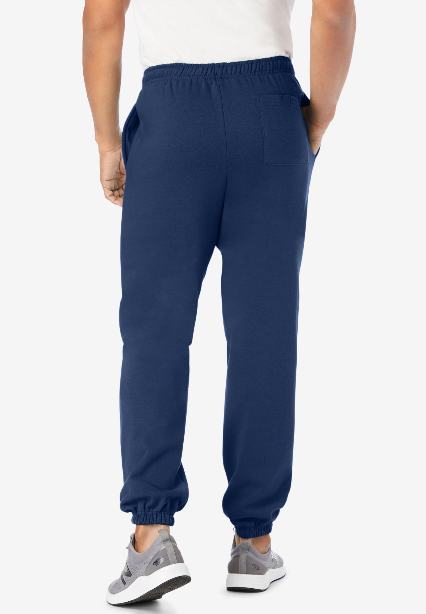 grey sweatpants elastic cuff