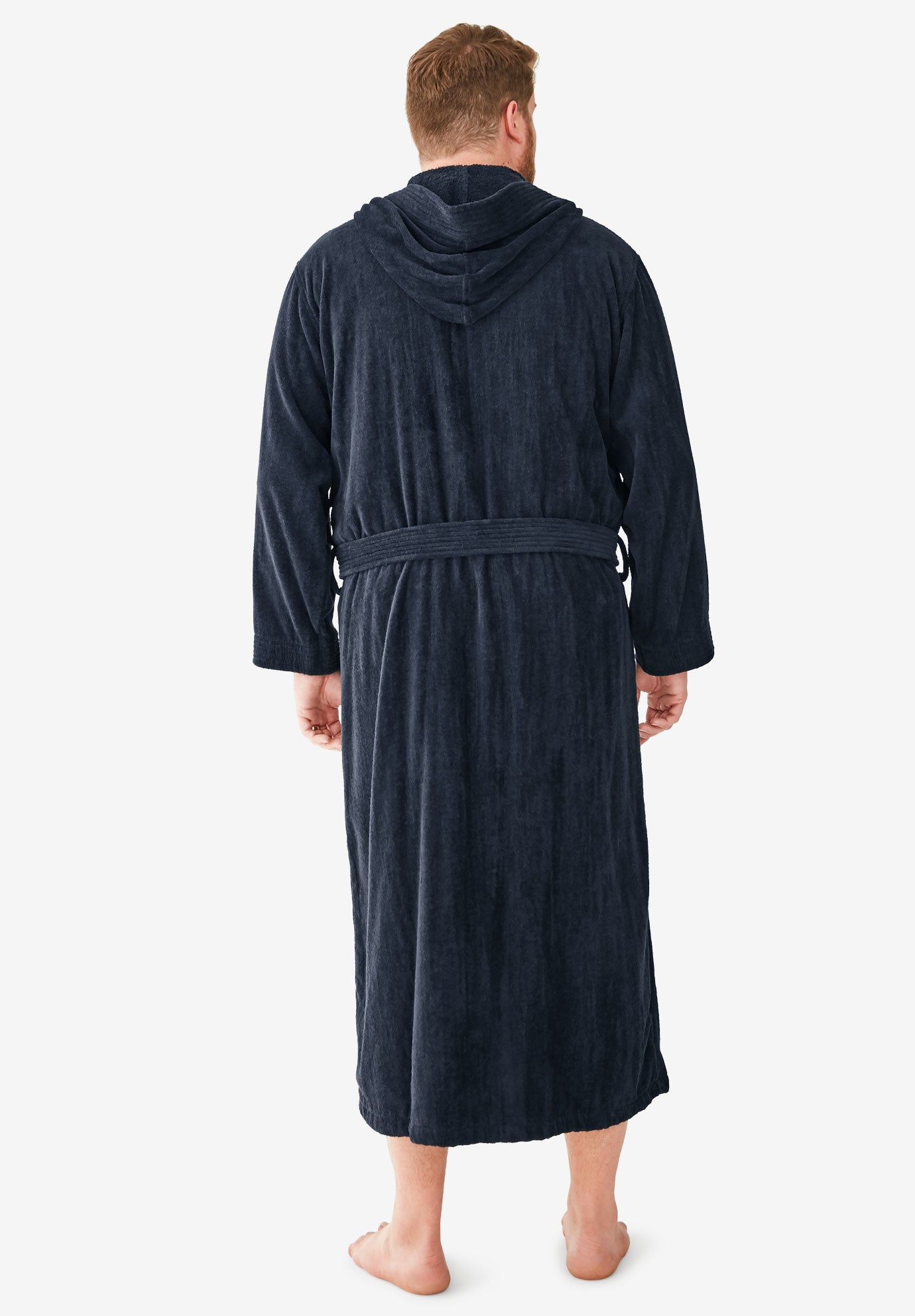 Terry Velour Hooded Maxi Robe King Size