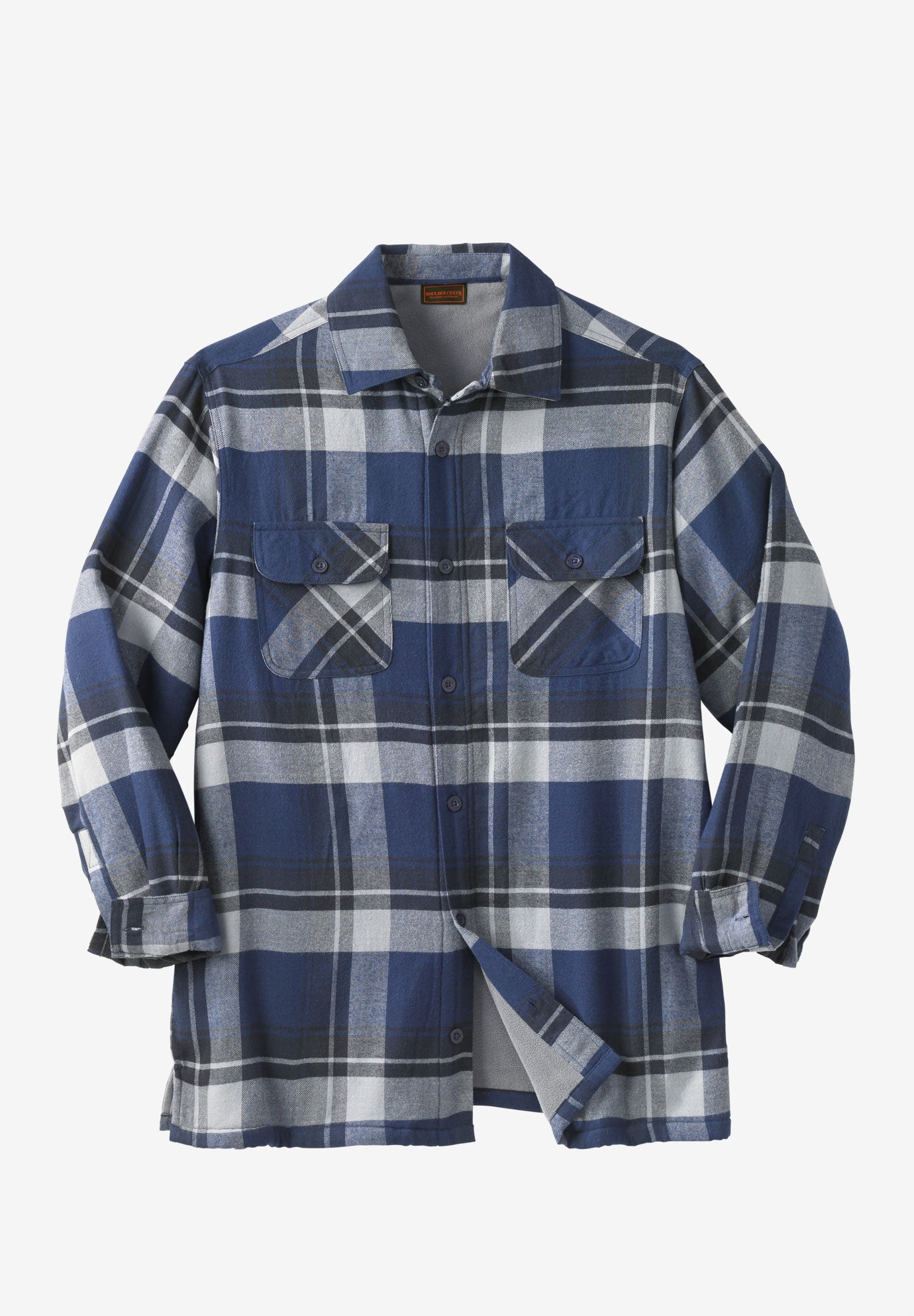 Mens tall flannel jacket clearance