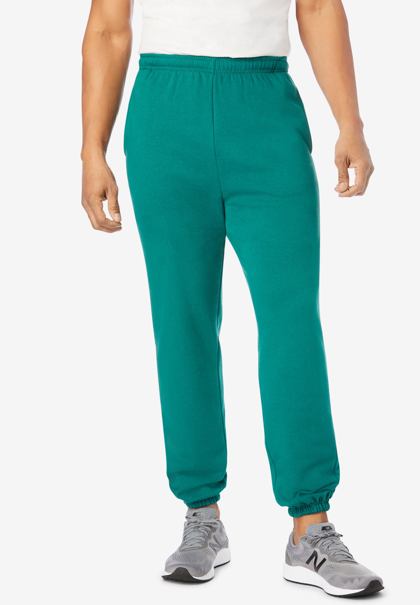 mens sweatpants elastic cuff at ankle
