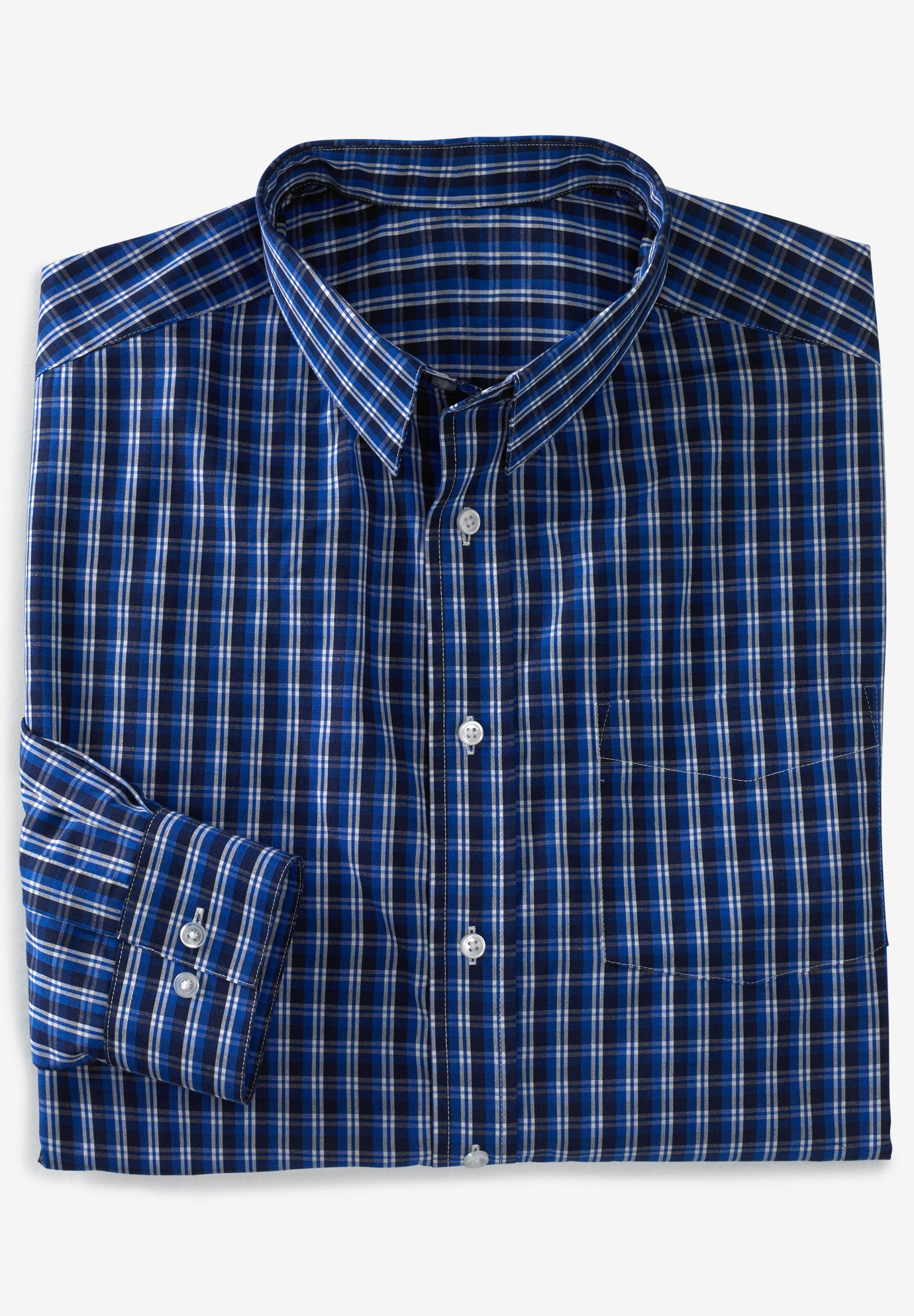 Ks Signature No Hassle Long Sleeve Dress Shirt Big And Tall