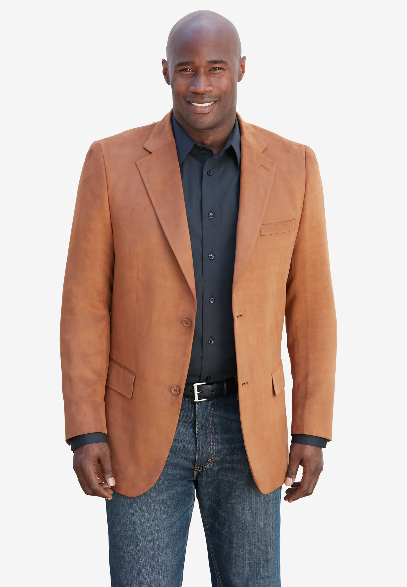 KS Signature Microsuede Sport Coat| Big and Tall Suiting | King Size
