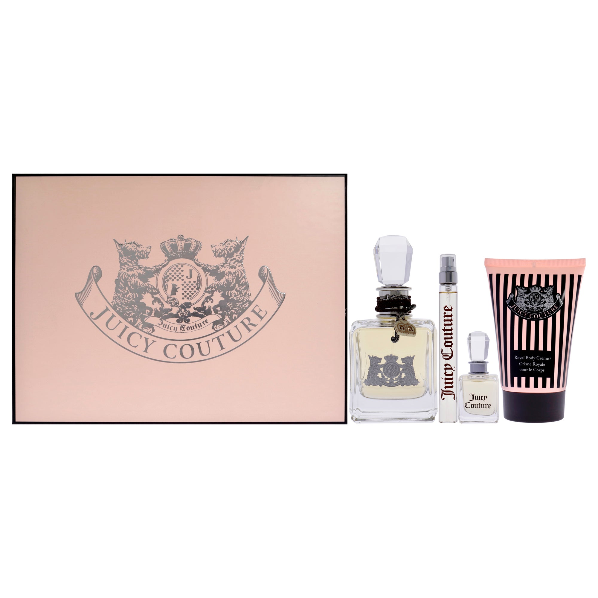 ジューシークチュール 香水セット（香水・ボディクリーム・ミニ香水） Juicy Couture by Juicy Couture for Women - 4 Pc Gift Set 3.4oz EDP