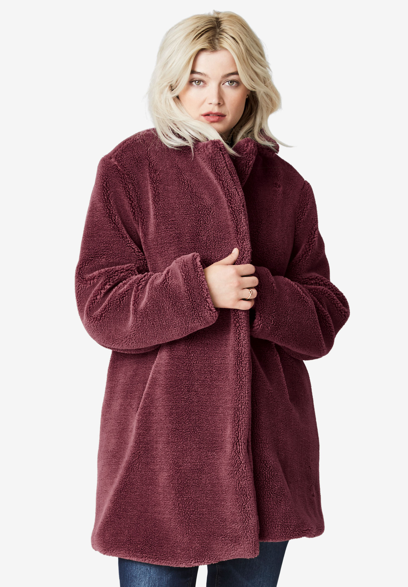 Teddy Faux Fur Coat | King Size